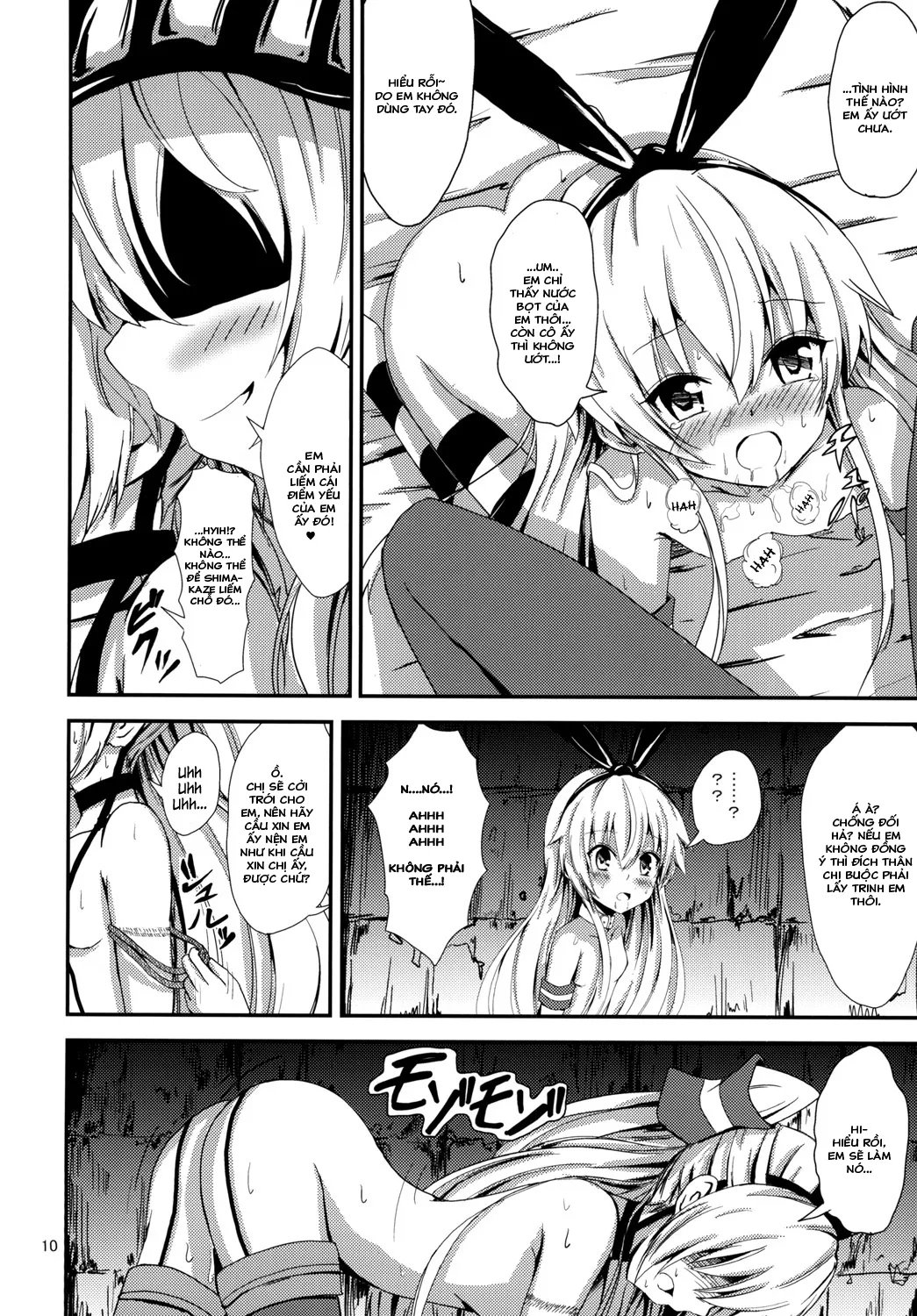 HentaiVN.net - Ảnh 12 - Kuubo Wo-Kyuu-chan no Shimakaze Yuri Dorei Choukyou ~Amatsukaze-chan to Issho Hen~ (Kantai Collection -KanColle-) [空母ヲ級ちゃんの島風百合奴隷調教～天津風ちゃんと一緒編～] - Chap 1