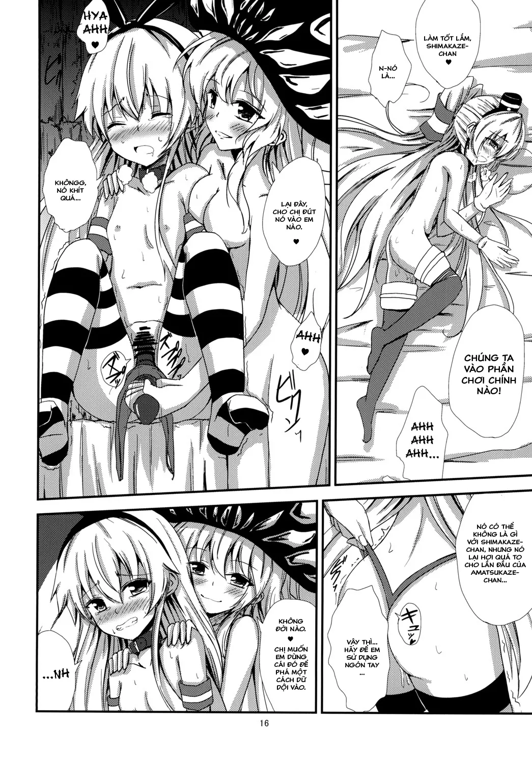 HentaiVN.net - Ảnh 18 - Kuubo Wo-Kyuu-chan no Shimakaze Yuri Dorei Choukyou ~Amatsukaze-chan to Issho Hen~ (Kantai Collection -KanColle-) [空母ヲ級ちゃんの島風百合奴隷調教～天津風ちゃんと一緒編～] - Chap 1