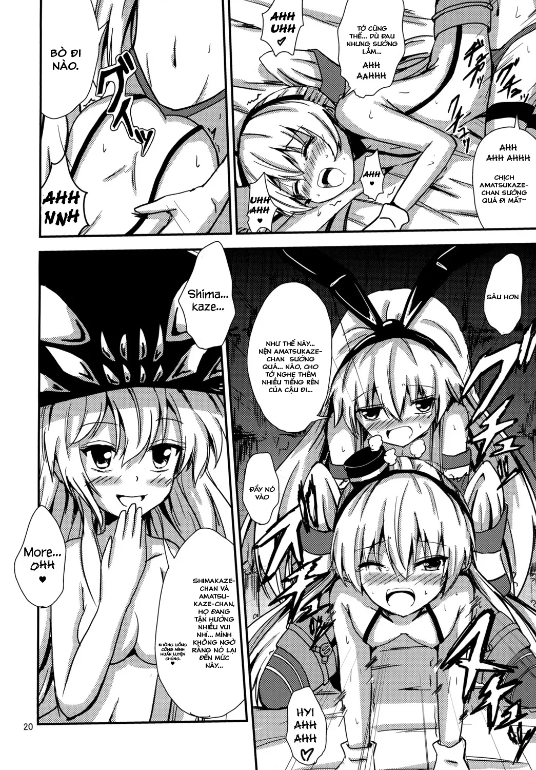 HentaiVN.net - Ảnh 22 - Kuubo Wo-Kyuu-chan no Shimakaze Yuri Dorei Choukyou ~Amatsukaze-chan to Issho Hen~ (Kantai Collection -KanColle-) [空母ヲ級ちゃんの島風百合奴隷調教～天津風ちゃんと一緒編～] - Chap 1