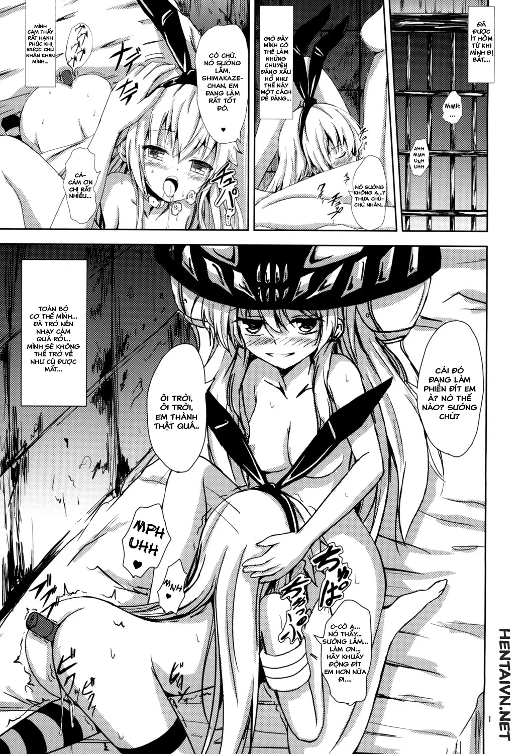 HentaiVN.net - Ảnh 3 - Kuubo Wo-Kyuu-chan no Shimakaze Yuri Dorei Choukyou ~Amatsukaze-chan to Issho Hen~ (Kantai Collection -KanColle-) [空母ヲ級ちゃんの島風百合奴隷調教～天津風ちゃんと一緒編～] - Chap 1