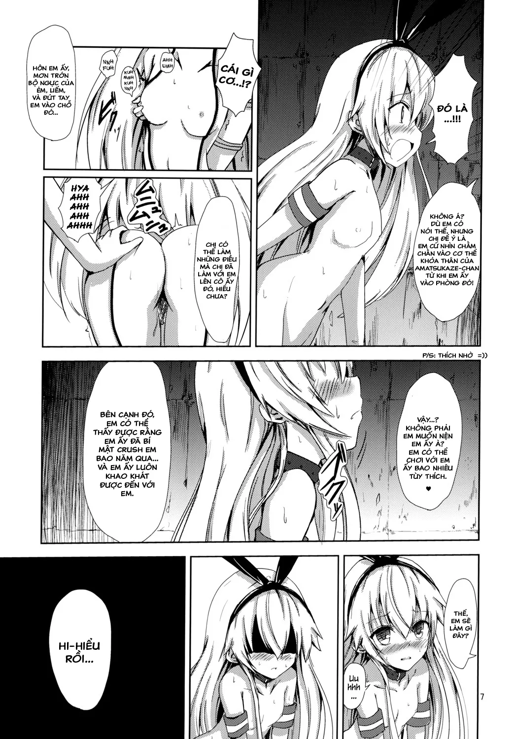 HentaiVN.net - Ảnh 9 - Kuubo Wo-Kyuu-chan no Shimakaze Yuri Dorei Choukyou ~Amatsukaze-chan to Issho Hen~ (Kantai Collection -KanColle-) [空母ヲ級ちゃんの島風百合奴隷調教～天津風ちゃんと一緒編～] - Chap 1