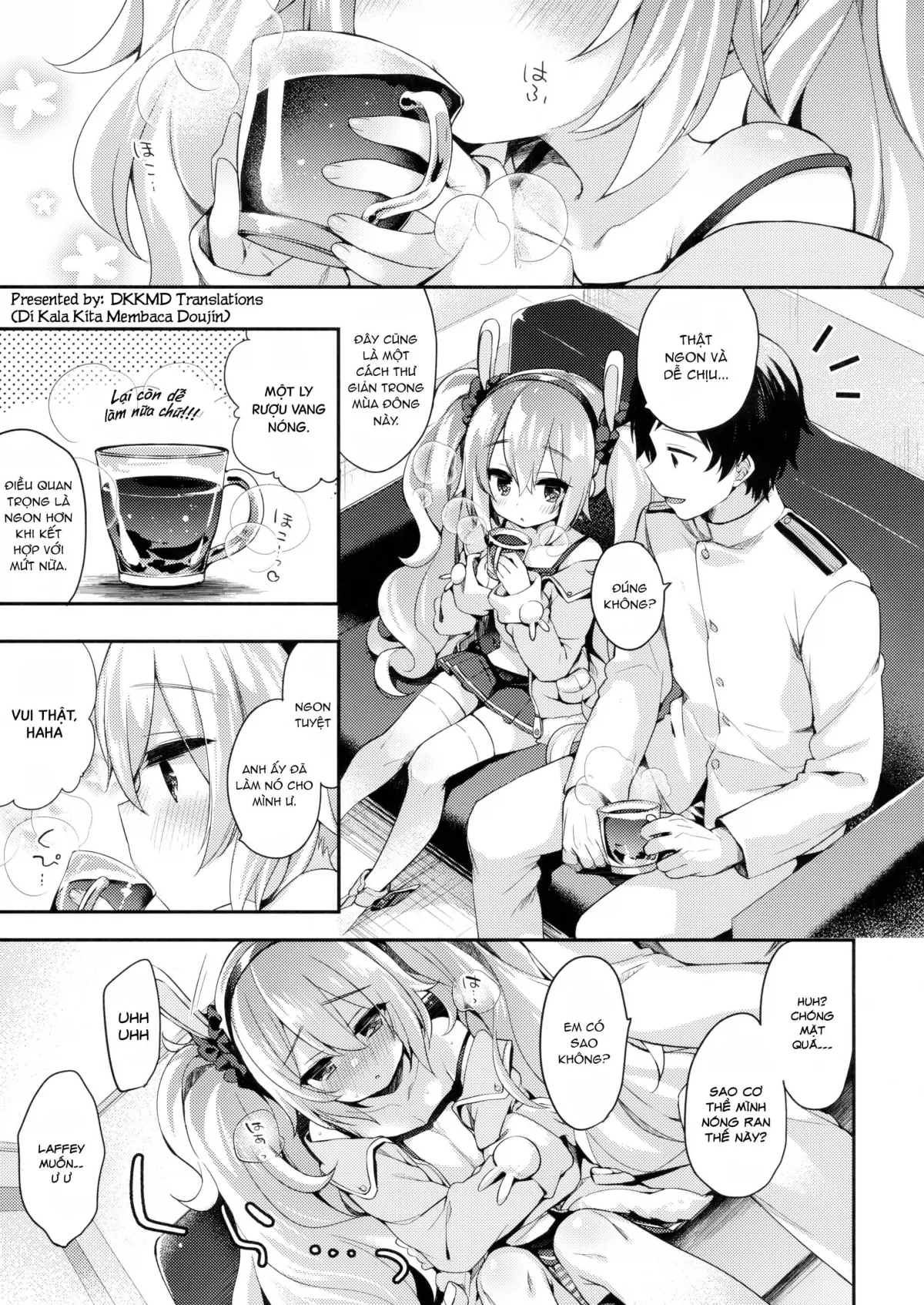 HentaiVN.net - Ảnh 4 - Kyou No Laffey Wa Suggoku Onemu Da Yo - Chap 1