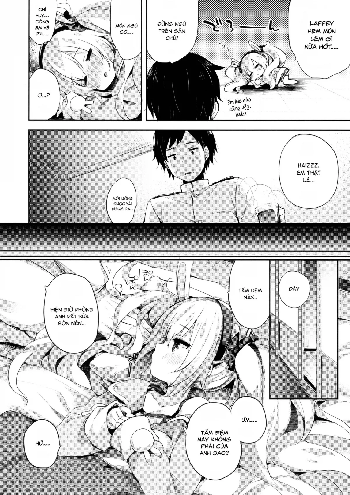 HentaiVN.net - Ảnh 5 - Kyou No Laffey Wa Suggoku Onemu Da Yo - Chap 1