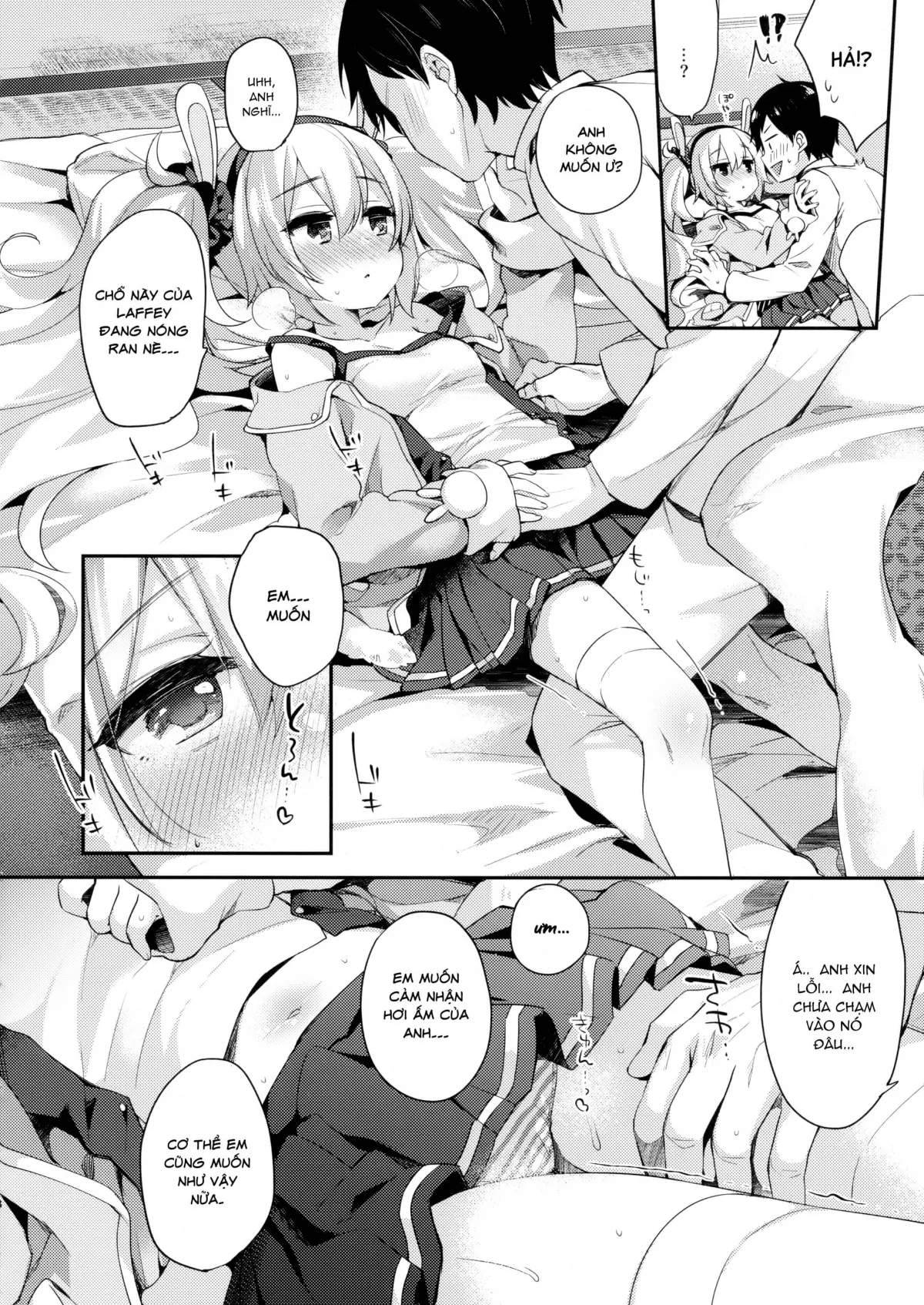 HentaiVN.net - Ảnh 7 - Kyou No Laffey Wa Suggoku Onemu Da Yo - Chap 1