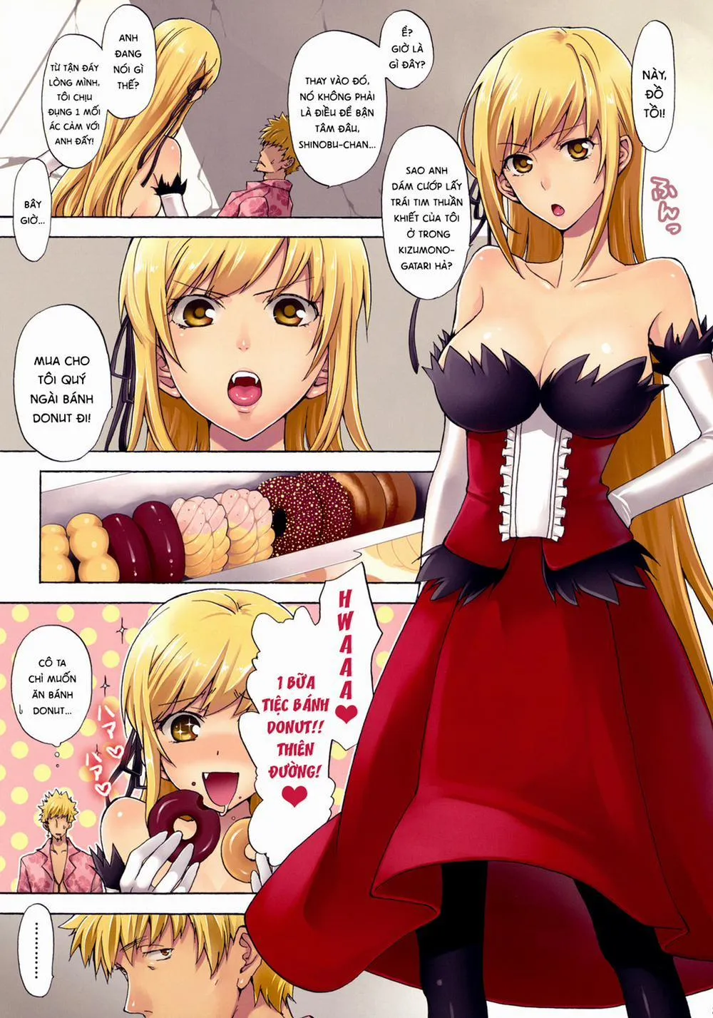 HentaiVN.net - Ảnh 3 - Oshino-San-Chi No Shinobu-Chan Doughnut Hen (Bakemonogatari) - Chap 1