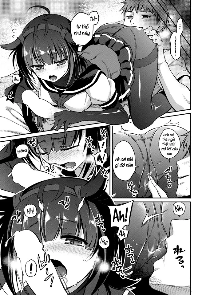 HentaiVN.net - Ảnh 12 - Hatsuzuki to Muremure Muramura Natsu Ecchi! (Kantai Collection -KanColle-) [初月とムレムレムラムラ夏えっち! (艦隊これくしょん -艦これ-)] - Chap 1