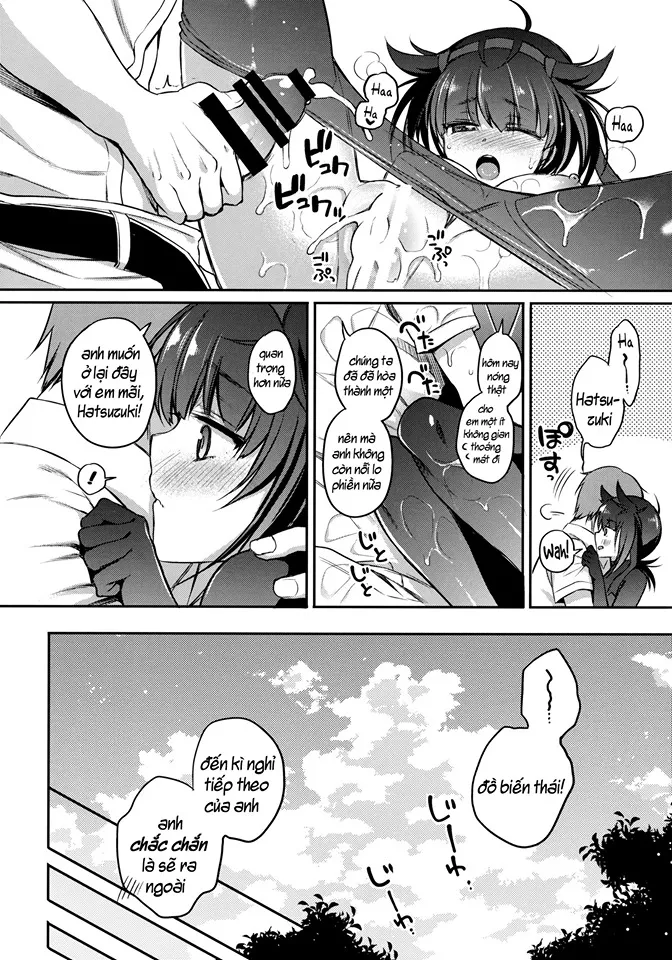 HentaiVN.net - Ảnh 19 - Hatsuzuki to Muremure Muramura Natsu Ecchi! (Kantai Collection -KanColle-) [初月とムレムレムラムラ夏えっち! (艦隊これくしょん -艦これ-)] - Chap 1