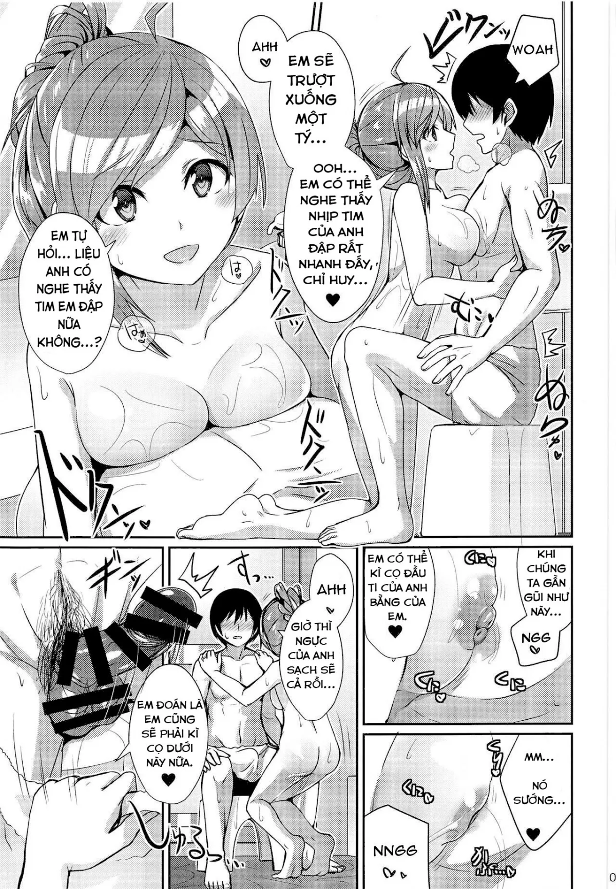 HentaiVN.net - Ảnh 9 - Anh không chờ được nữa, Hagikaze [Hagikaze ga Osenaka Nagashimasu ne ; The Wait is Over, Hagikaze] - Chap 1