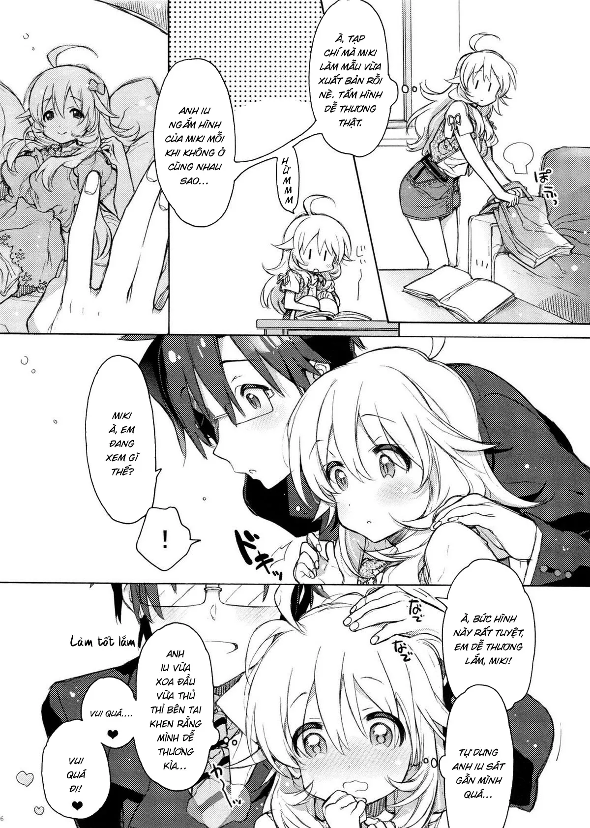 HentaiVN.net - Ảnh 6 - Miki Hoshii series [Honey to Miki to Kono Omoi; Honey and Miki's Feelings; 2nd bell; Sekaijuu no Hana o Motte Kimi ni Aisareni Kitanda; MIRACLE STARTER; Kawaigatte, Kawaigararete; Koremade no Ohanashi.] - Chap 1