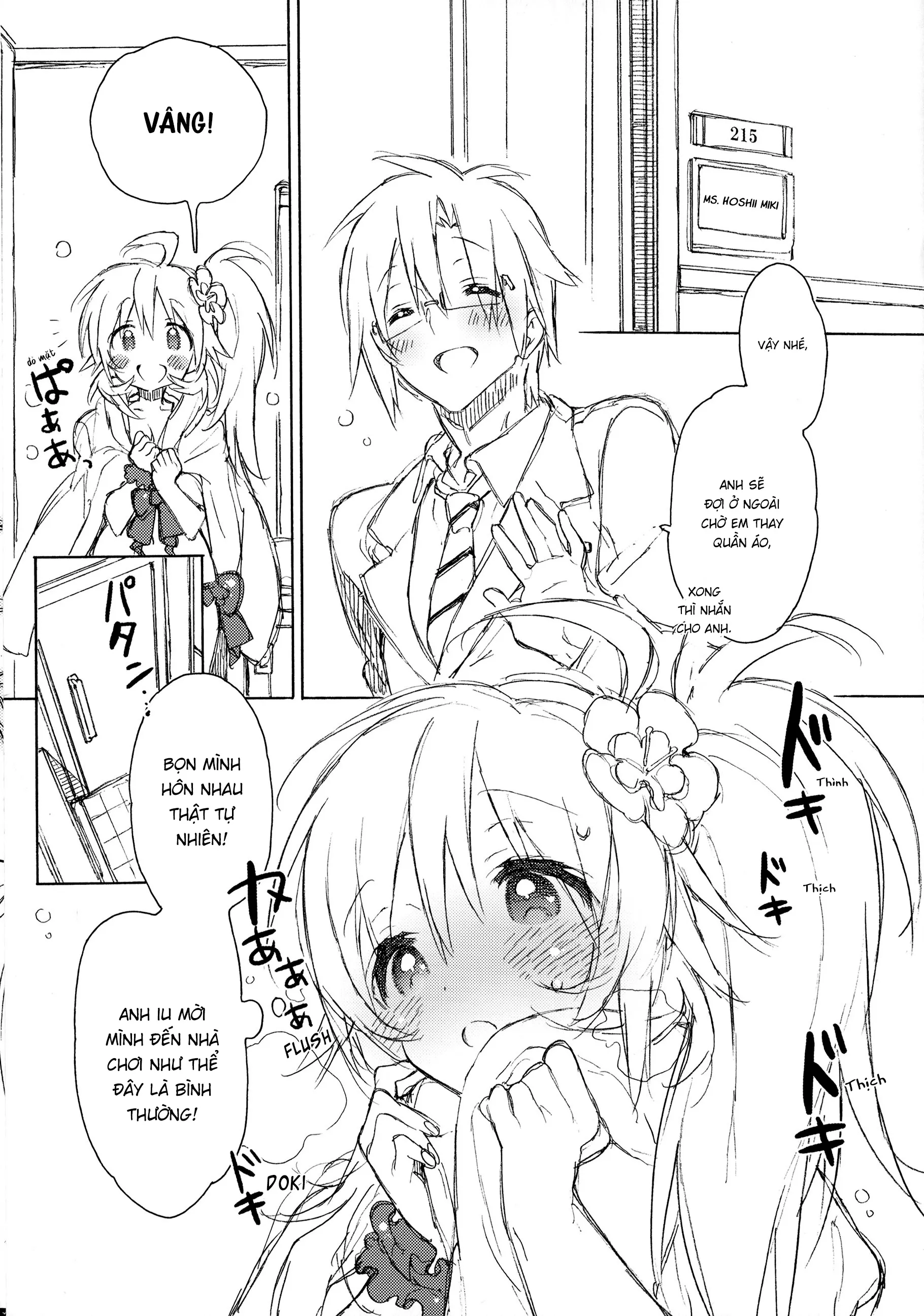 HentaiVN.net - Ảnh 10 - Miki Hoshii series [Honey to Miki to Kono Omoi; Honey and Miki's Feelings; 2nd bell; Sekaijuu no Hana o Motte Kimi ni Aisareni Kitanda; MIRACLE STARTER; Kawaigatte, Kawaigararete; Koremade no Ohanashi.] - Chap 2