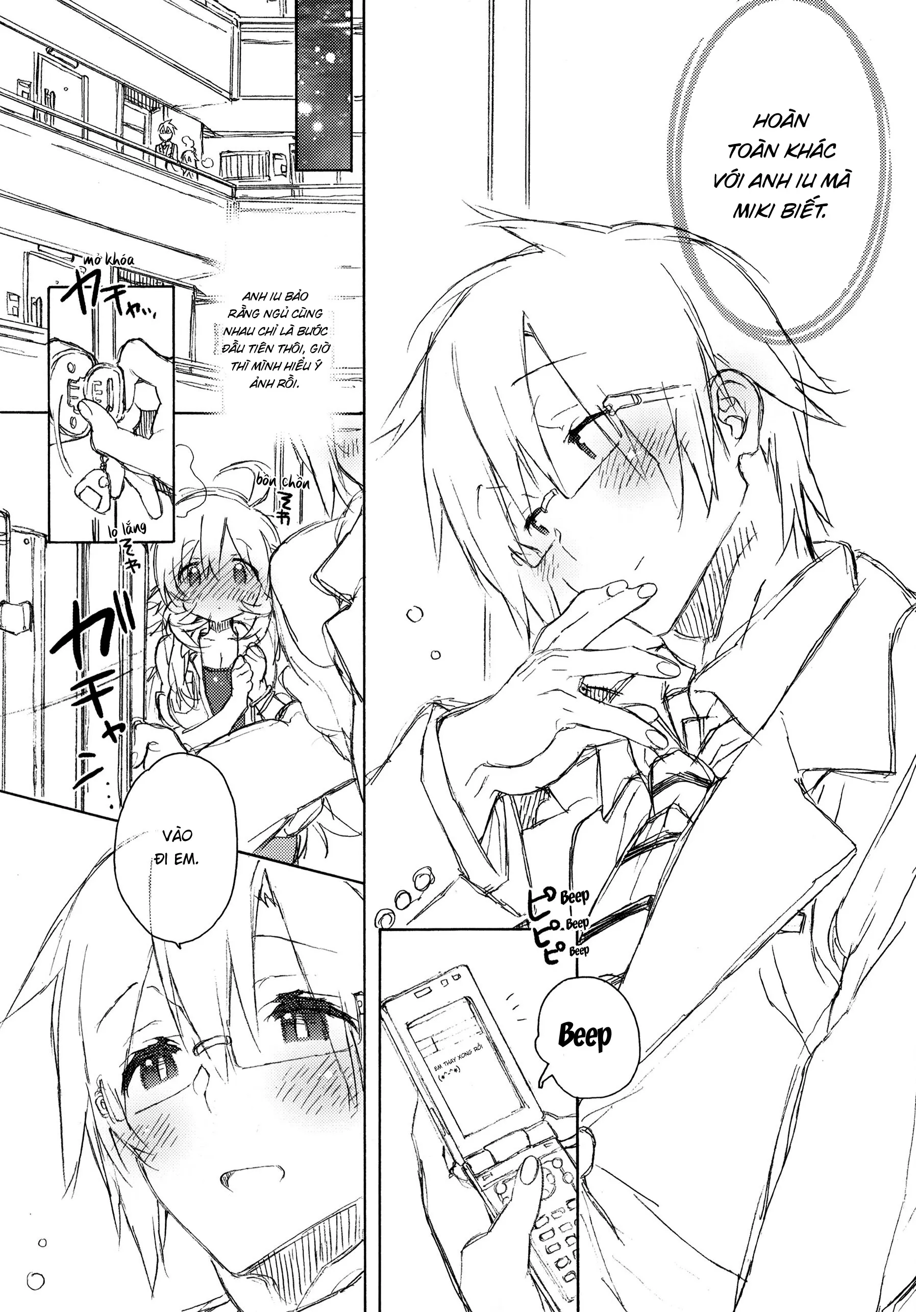HentaiVN.net - Ảnh 11 - Miki Hoshii series [Honey to Miki to Kono Omoi; Honey and Miki's Feelings; 2nd bell; Sekaijuu no Hana o Motte Kimi ni Aisareni Kitanda; MIRACLE STARTER; Kawaigatte, Kawaigararete; Koremade no Ohanashi.] - Chap 2