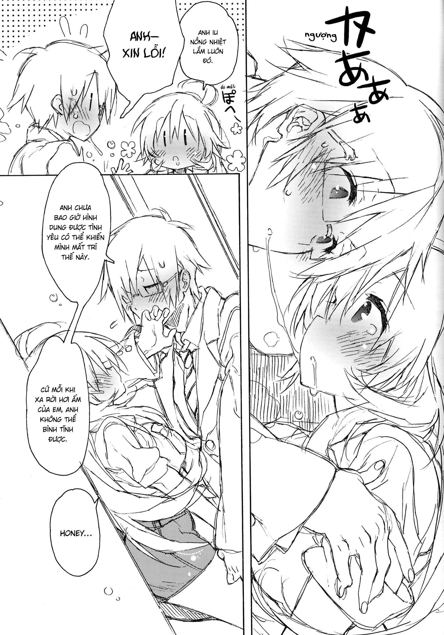 HentaiVN.net - Ảnh 14 - Miki Hoshii series [Honey to Miki to Kono Omoi; Honey and Miki's Feelings; 2nd bell; Sekaijuu no Hana o Motte Kimi ni Aisareni Kitanda; MIRACLE STARTER; Kawaigatte, Kawaigararete; Koremade no Ohanashi.] - Chap 2