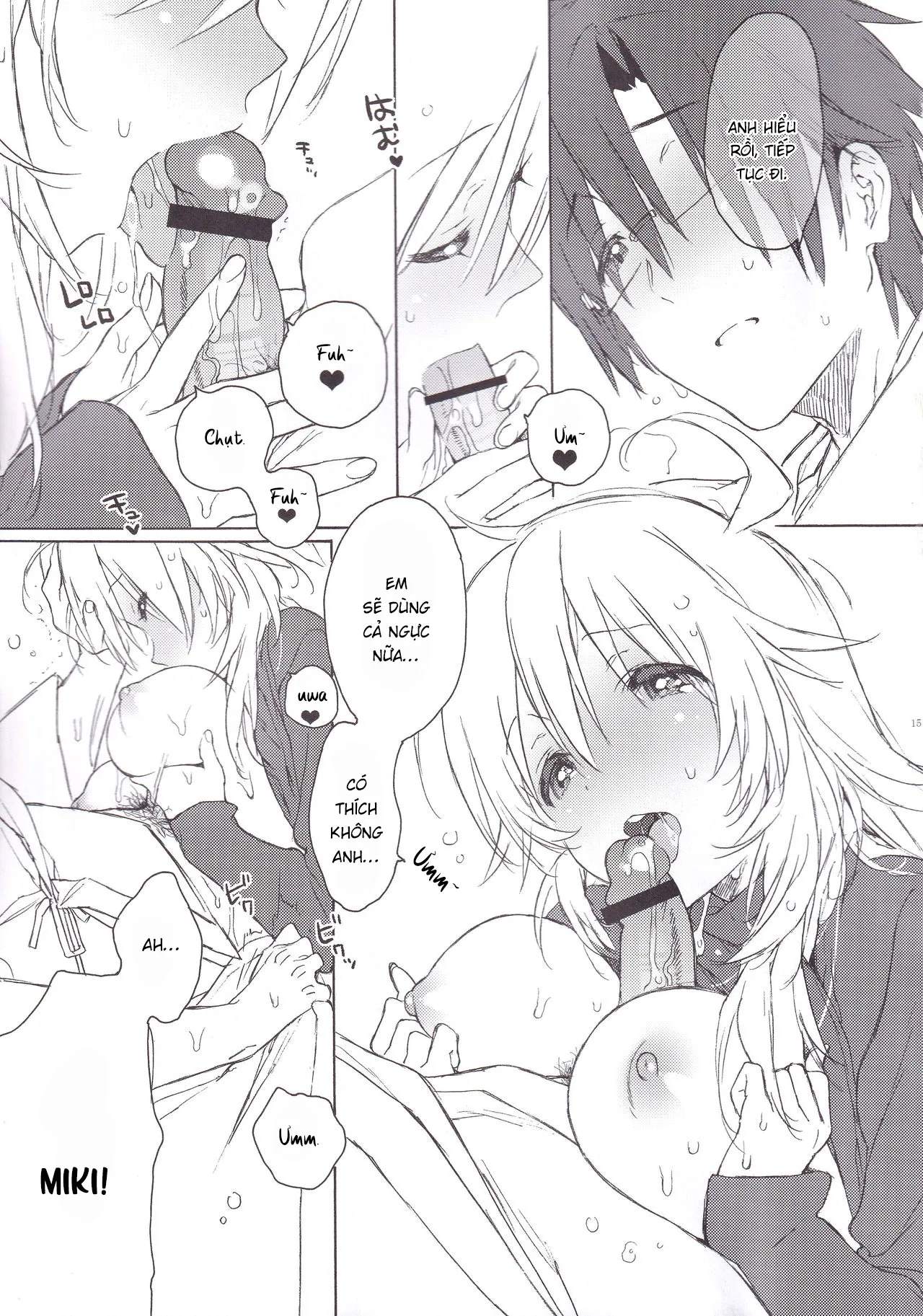 HentaiVN.net - Ảnh 14 - Miki Hoshii series [Honey to Miki to Kono Omoi; Honey and Miki's Feelings; 2nd bell; Sekaijuu no Hana o Motte Kimi ni Aisareni Kitanda; MIRACLE STARTER; Kawaigatte, Kawaigararete; Koremade no Ohanashi.] - Chap 3