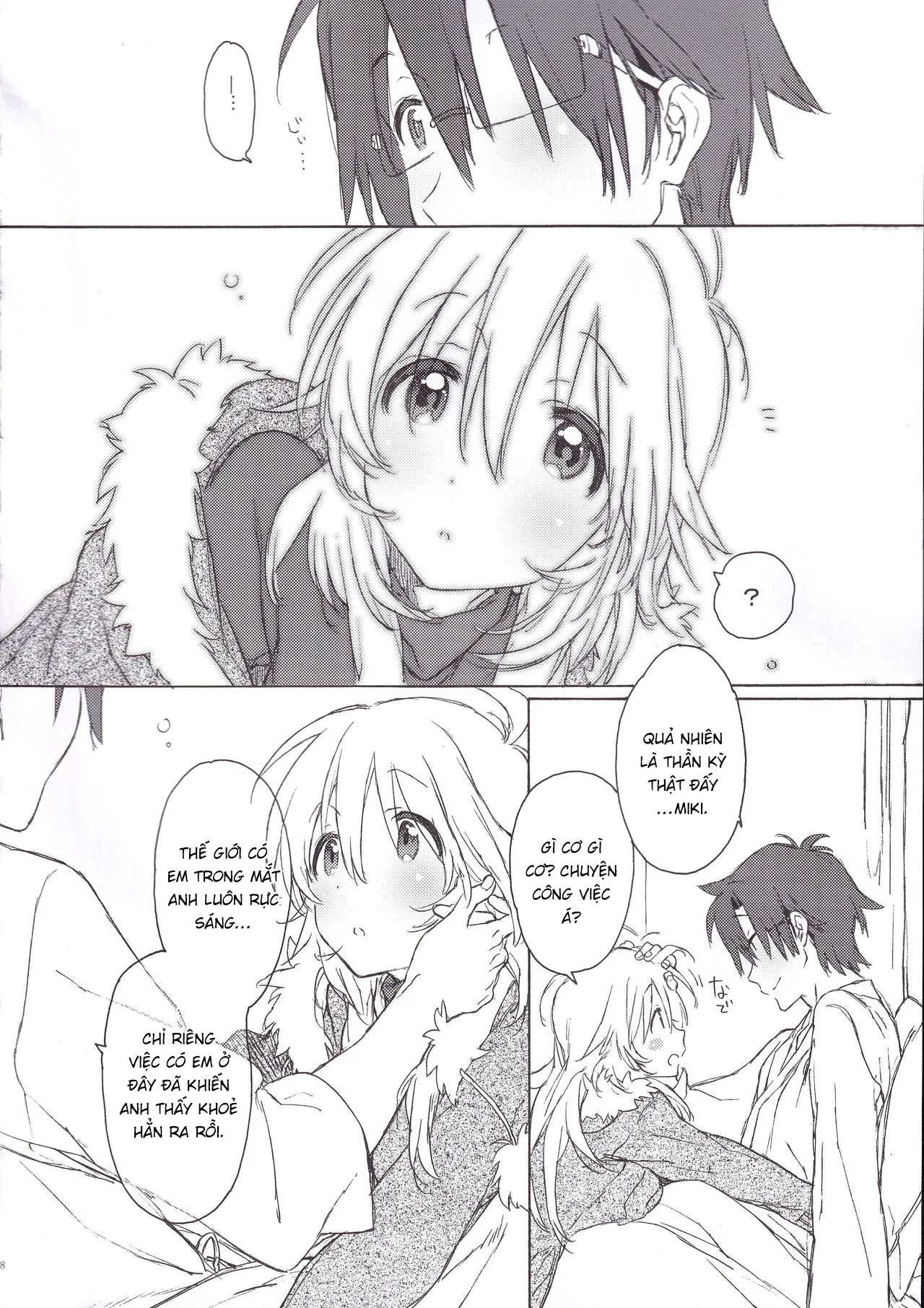 HentaiVN.net - Ảnh 7 - Miki Hoshii series [Honey to Miki to Kono Omoi; Honey and Miki's Feelings; 2nd bell; Sekaijuu no Hana o Motte Kimi ni Aisareni Kitanda; MIRACLE STARTER; Kawaigatte, Kawaigararete; Koremade no Ohanashi.] - Chap 3