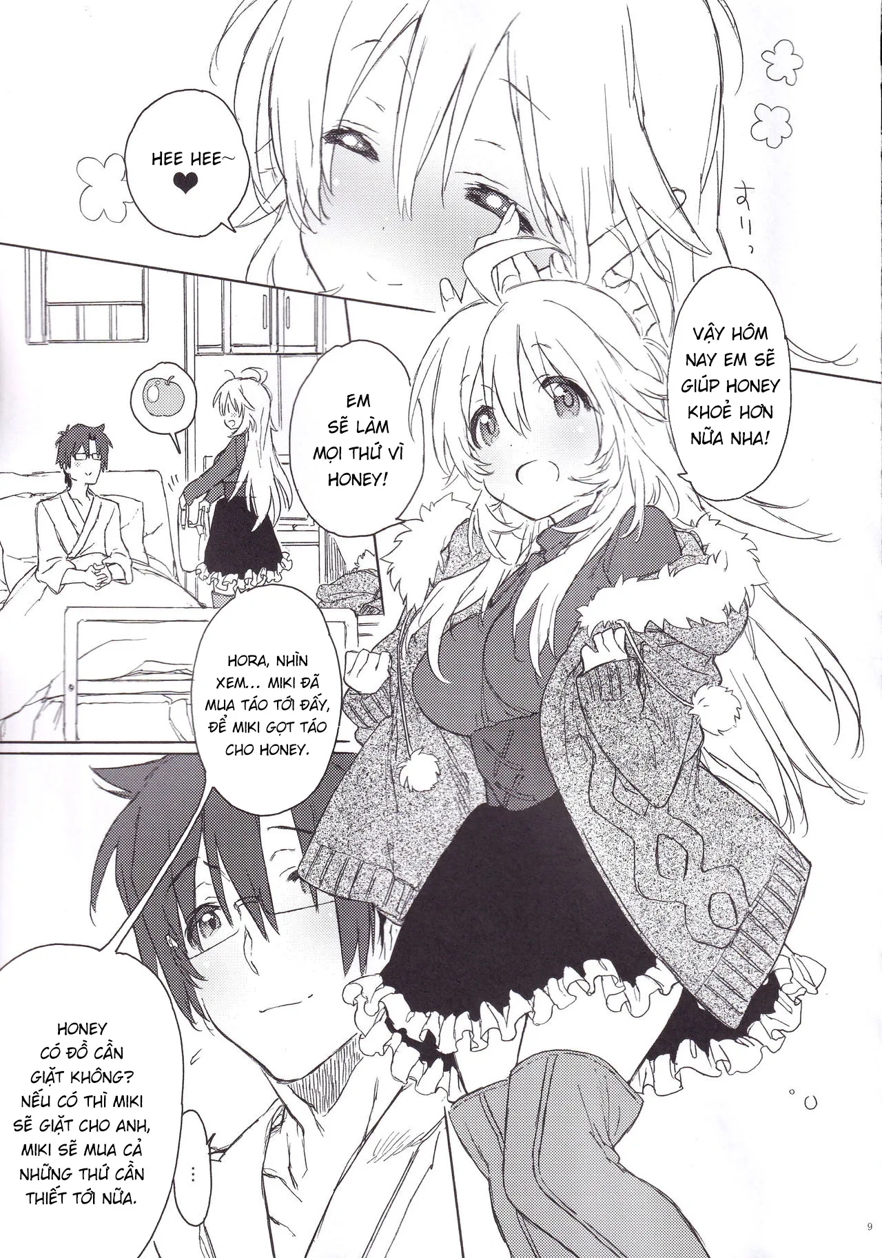 HentaiVN.net - Ảnh 8 - Miki Hoshii series [Honey to Miki to Kono Omoi; Honey and Miki's Feelings; 2nd bell; Sekaijuu no Hana o Motte Kimi ni Aisareni Kitanda; MIRACLE STARTER; Kawaigatte, Kawaigararete; Koremade no Ohanashi.] - Chap 3