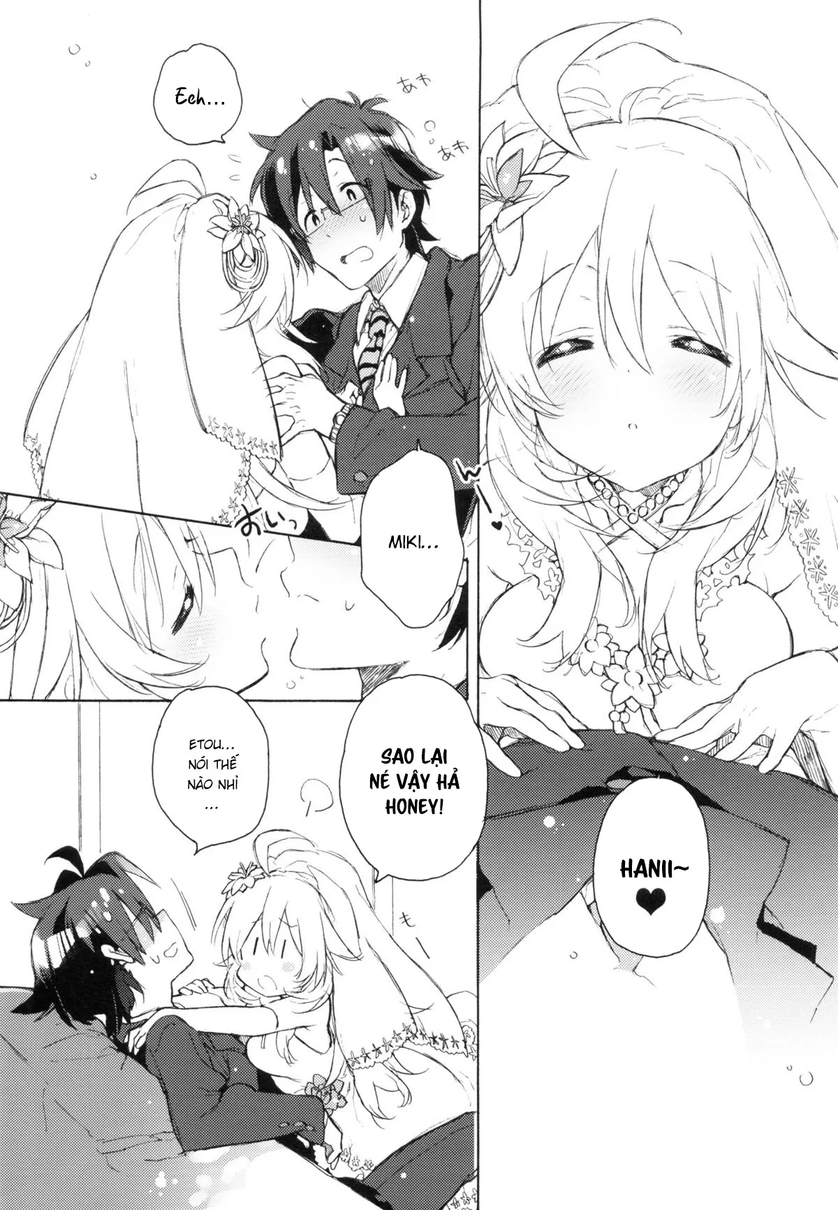 HentaiVN.net - Ảnh 5 - Miki Hoshii series [Honey to Miki to Kono Omoi; Honey and Miki's Feelings; 2nd bell; Sekaijuu no Hana o Motte Kimi ni Aisareni Kitanda; MIRACLE STARTER; Kawaigatte, Kawaigararete; Koremade no Ohanashi.] - Chap 4