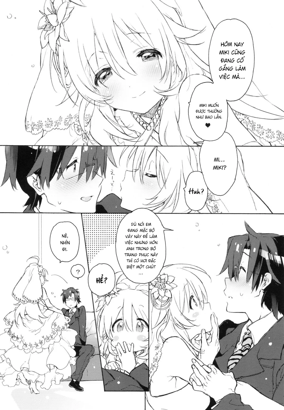 HentaiVN.net - Ảnh 6 - Miki Hoshii series [Honey to Miki to Kono Omoi; Honey and Miki's Feelings; 2nd bell; Sekaijuu no Hana o Motte Kimi ni Aisareni Kitanda; MIRACLE STARTER; Kawaigatte, Kawaigararete; Koremade no Ohanashi.] - Chap 4