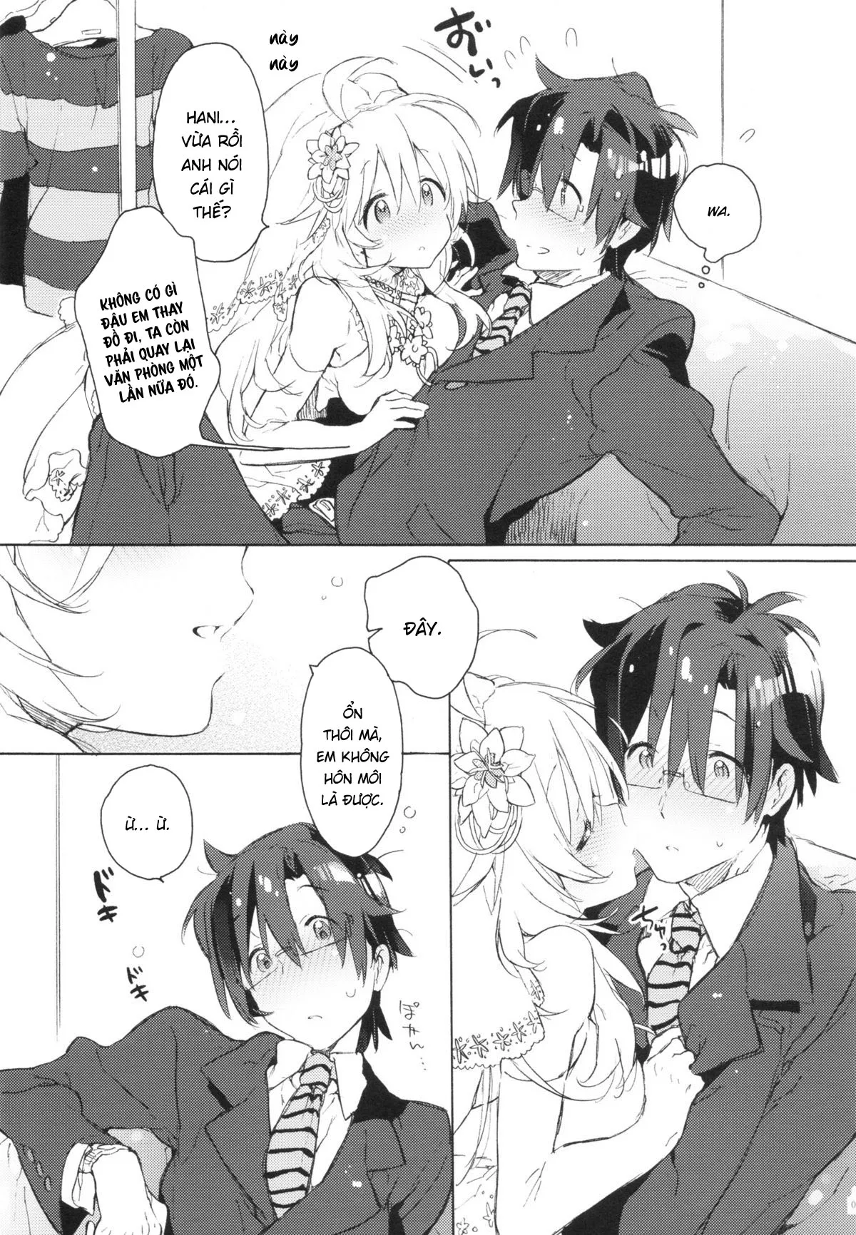 HentaiVN.net - Ảnh 9 - Miki Hoshii series [Honey to Miki to Kono Omoi; Honey and Miki's Feelings; 2nd bell; Sekaijuu no Hana o Motte Kimi ni Aisareni Kitanda; MIRACLE STARTER; Kawaigatte, Kawaigararete; Koremade no Ohanashi.] - Chap 4