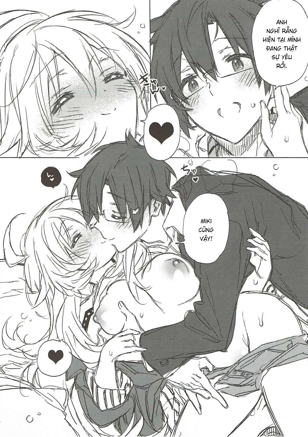 HentaiVN.net - Ảnh 14 - Miki Hoshii series [Honey to Miki to Kono Omoi; Honey and Miki's Feelings; 2nd bell; Sekaijuu no Hana o Motte Kimi ni Aisareni Kitanda; MIRACLE STARTER; Kawaigatte, Kawaigararete; Koremade no Ohanashi.] - Chap 5