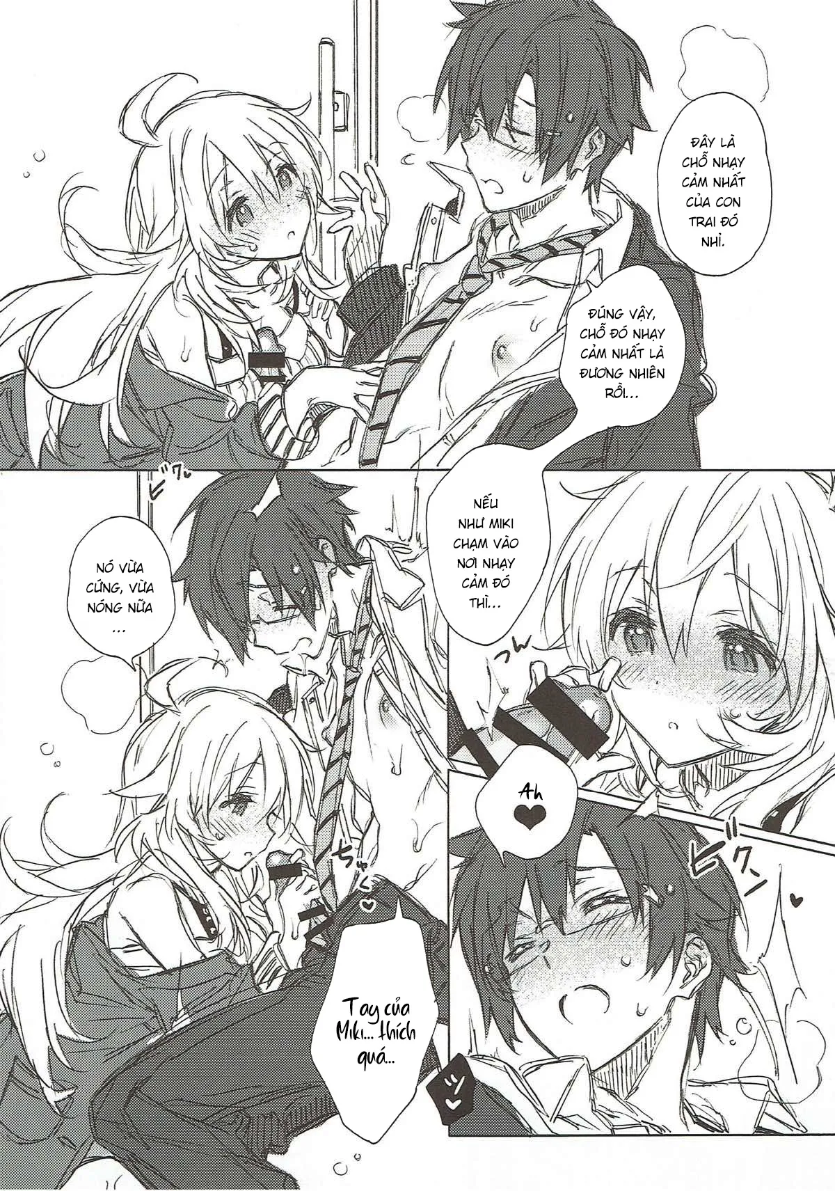HentaiVN.net - Ảnh 8 - Miki Hoshii series [Honey to Miki to Kono Omoi; Honey and Miki's Feelings; 2nd bell; Sekaijuu no Hana o Motte Kimi ni Aisareni Kitanda; MIRACLE STARTER; Kawaigatte, Kawaigararete; Koremade no Ohanashi.] - Chap 5