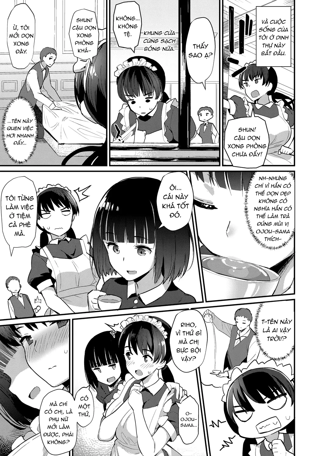 HentaiVN.net - Ảnh 3 - Boy Meets Maid Zenpen - Chap 1