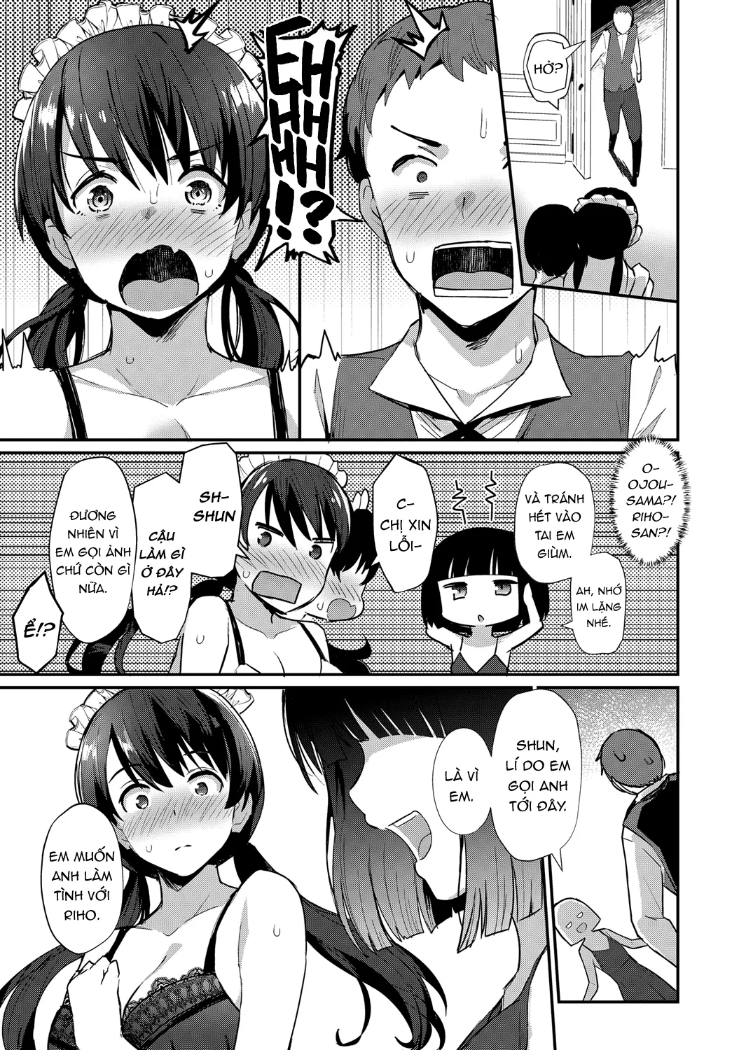 HentaiVN.net - Ảnh 5 - Boy Meets Maid Zenpen - Chap 1