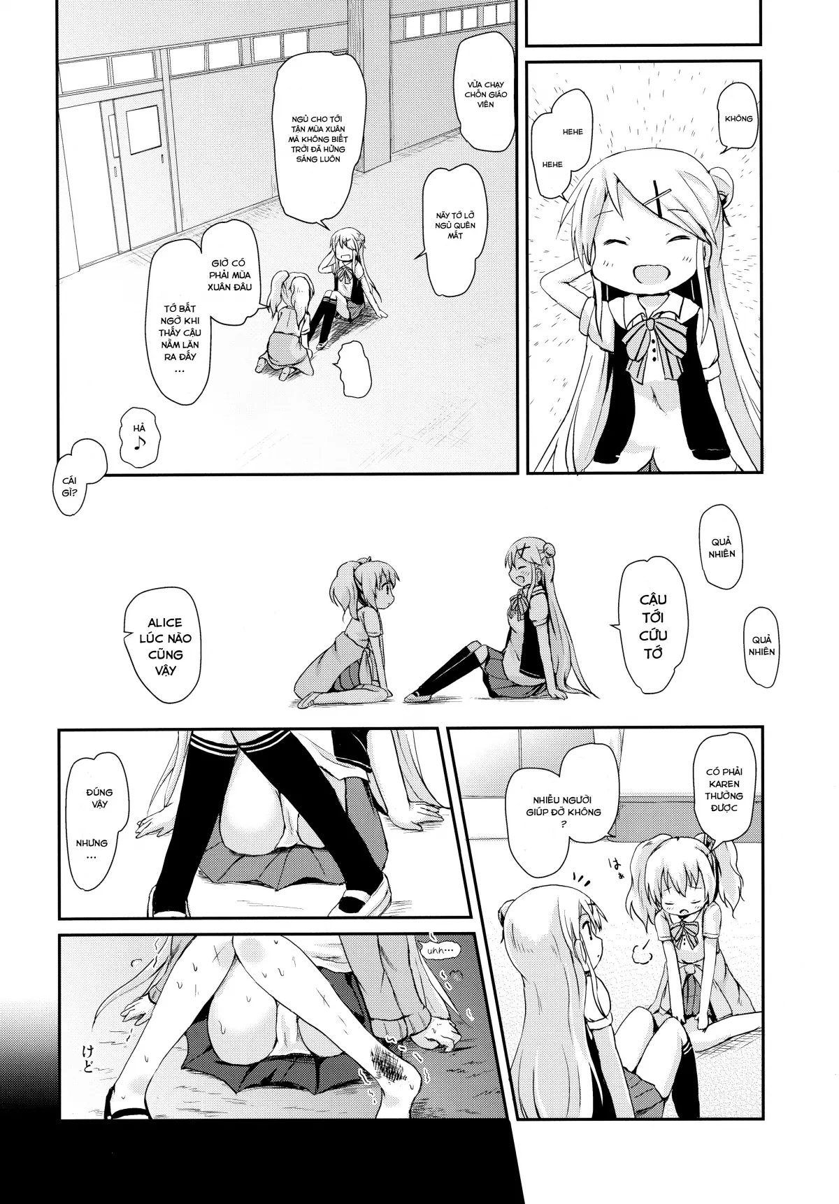 HentaiVN.net - Ảnh 11 - Kiniro Sorairo (Kiniro Mosaic) - Chap 1
