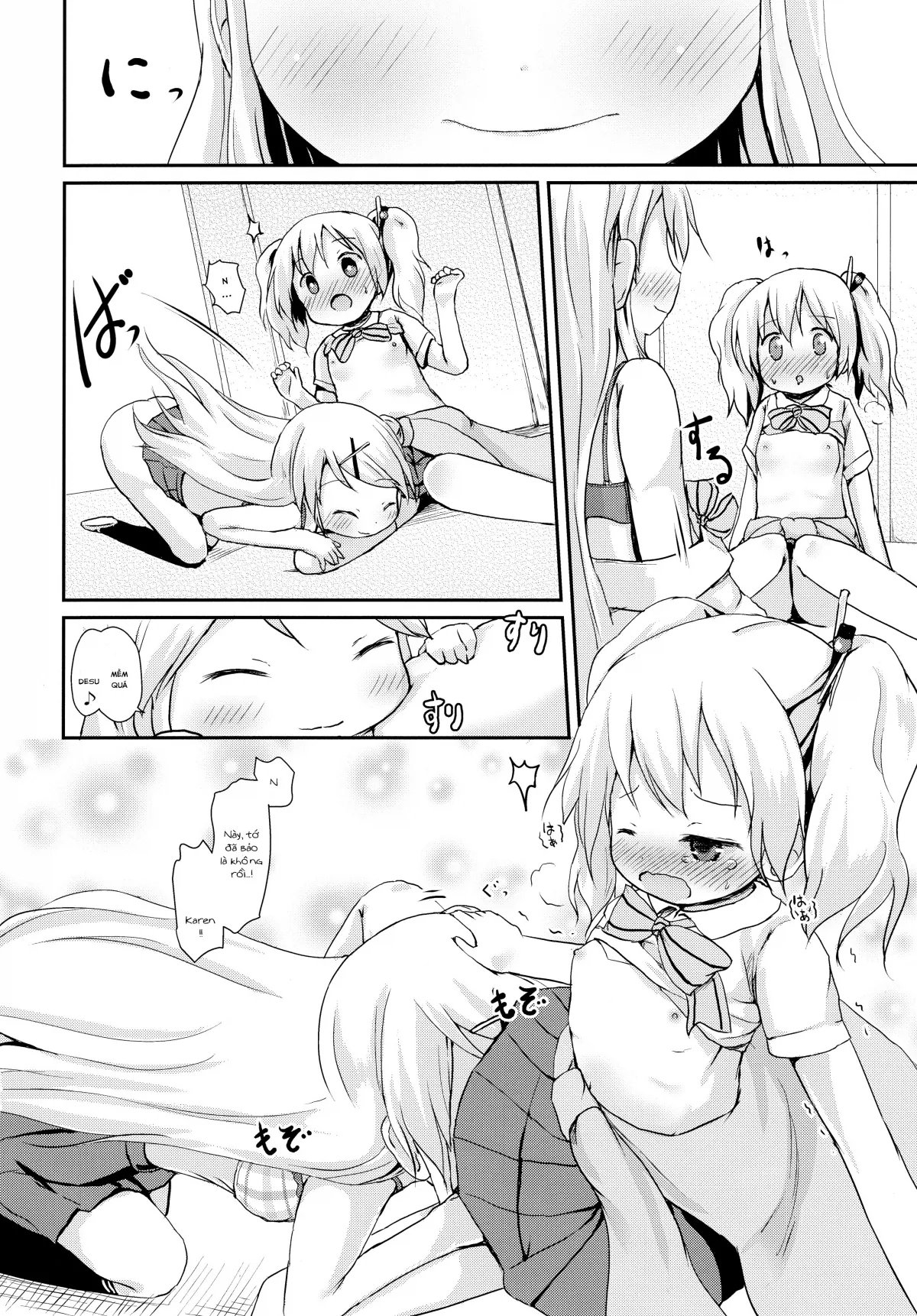 HentaiVN.net - Ảnh 19 - Kiniro Sorairo (Kiniro Mosaic) - Chap 1