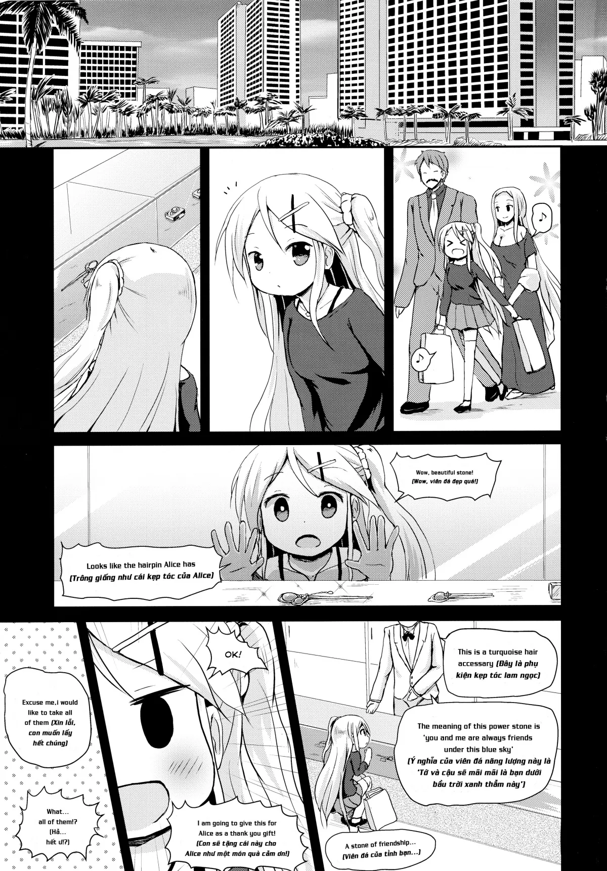HentaiVN.net - Ảnh 4 - Kiniro Sorairo (Kiniro Mosaic) - Chap 1