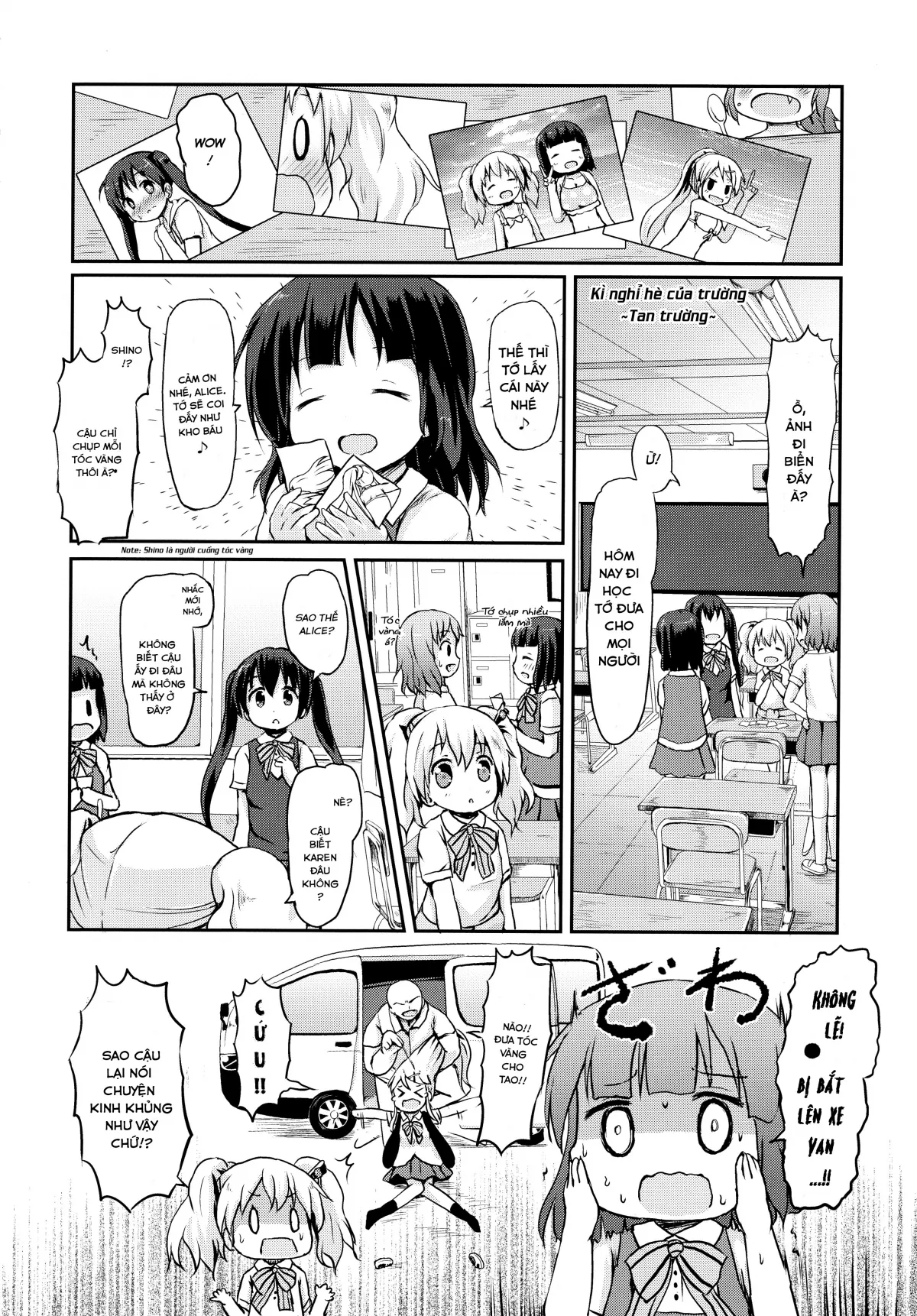HentaiVN.net - Ảnh 7 - Kiniro Sorairo (Kiniro Mosaic) - Chap 1