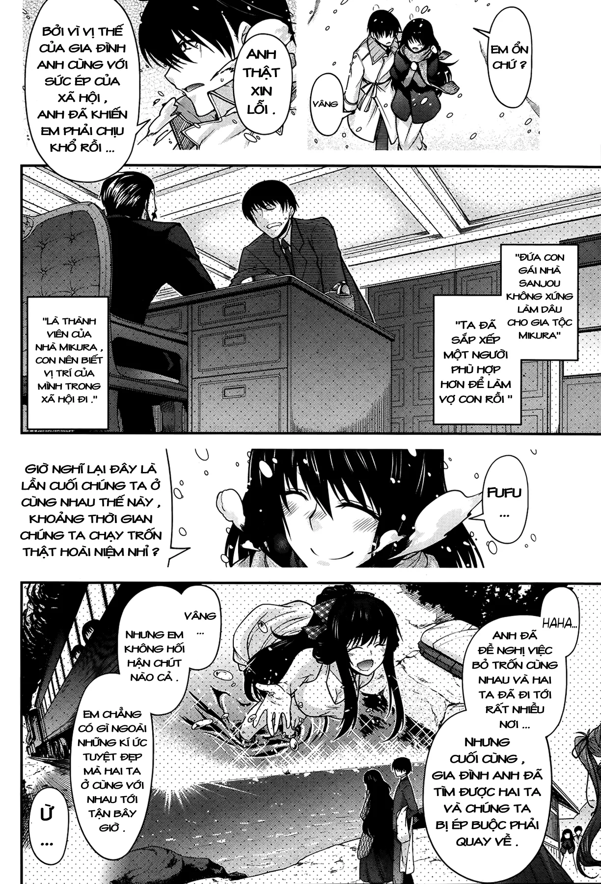HentaiVN.net - Ảnh 19 - Đối mặt với bóng đêm dưới trời tuyết [Facing the Shadow of Snow] - Chap 1