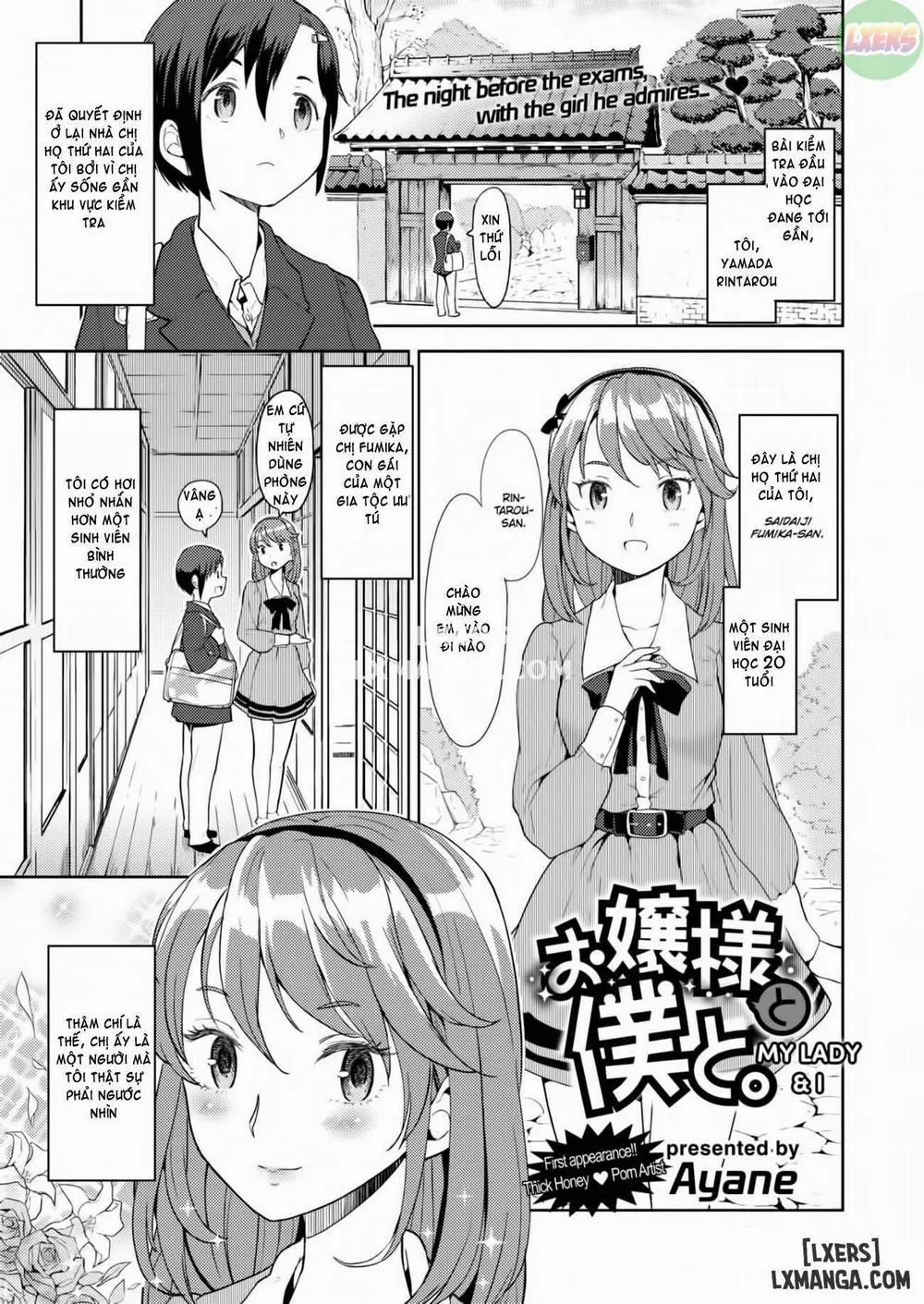 HentaiVN.net - Ảnh 1 - My Lady and I - Chap 1