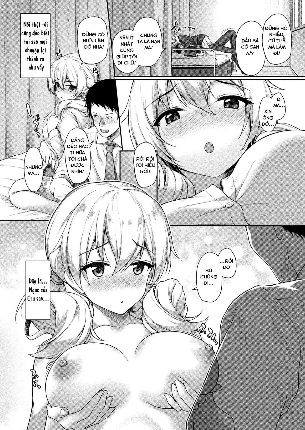 HentaiVN.net - Ảnh 5 - Nấc thang lên thiên đường hay địa ngục!? [Stairway to hell or heaven!?] - Chap 1