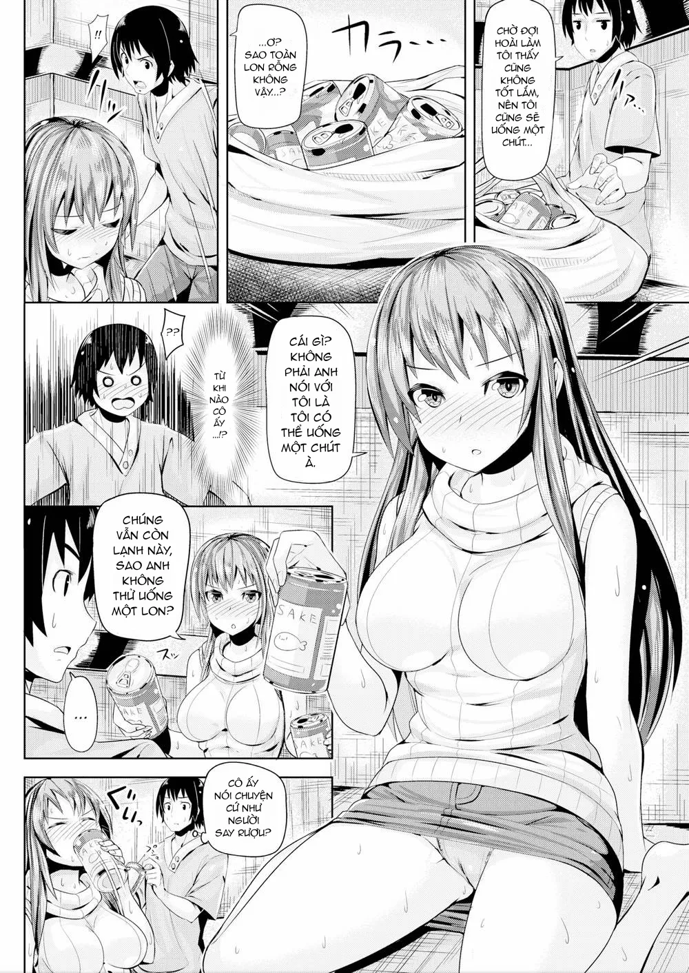 HentaiVN.net - Ảnh 5 - Cô gái không giỏi uống rượu! - Chap 1
