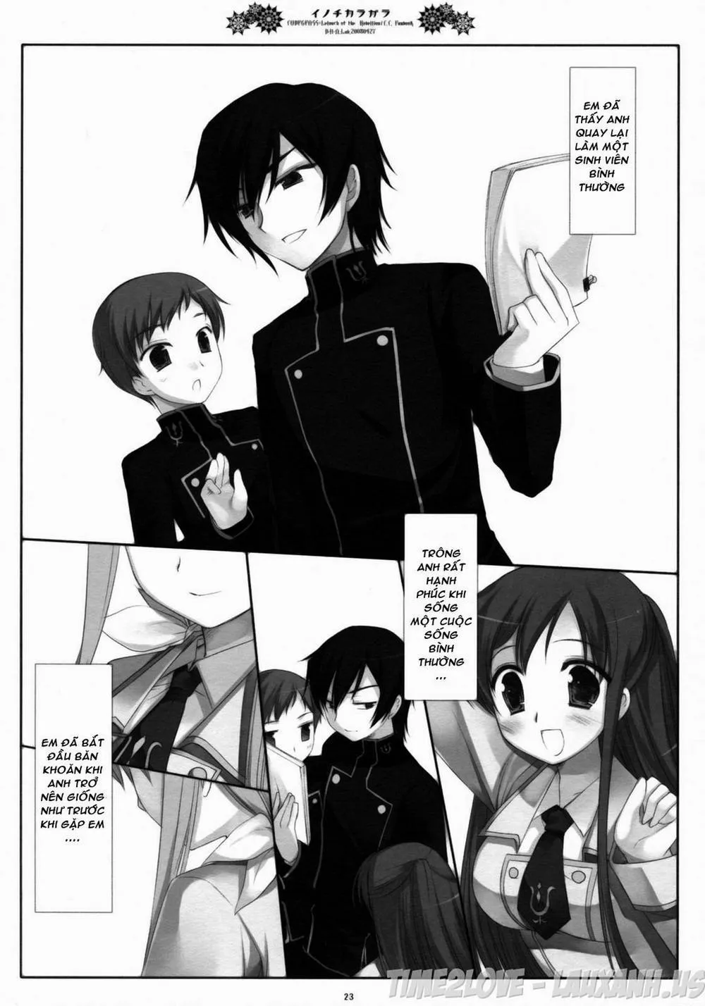 HentaiVN.net - Ảnh 22 - Inochikaragara (Code Geass) - Chap 1