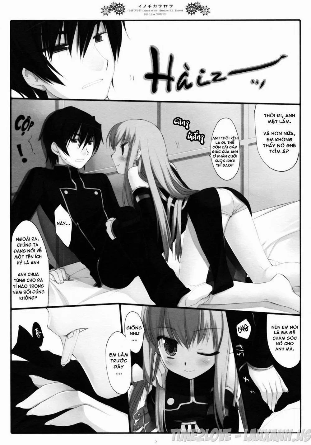 HentaiVN.net - Ảnh 6 - Inochikaragara (Code Geass) - Chap 1