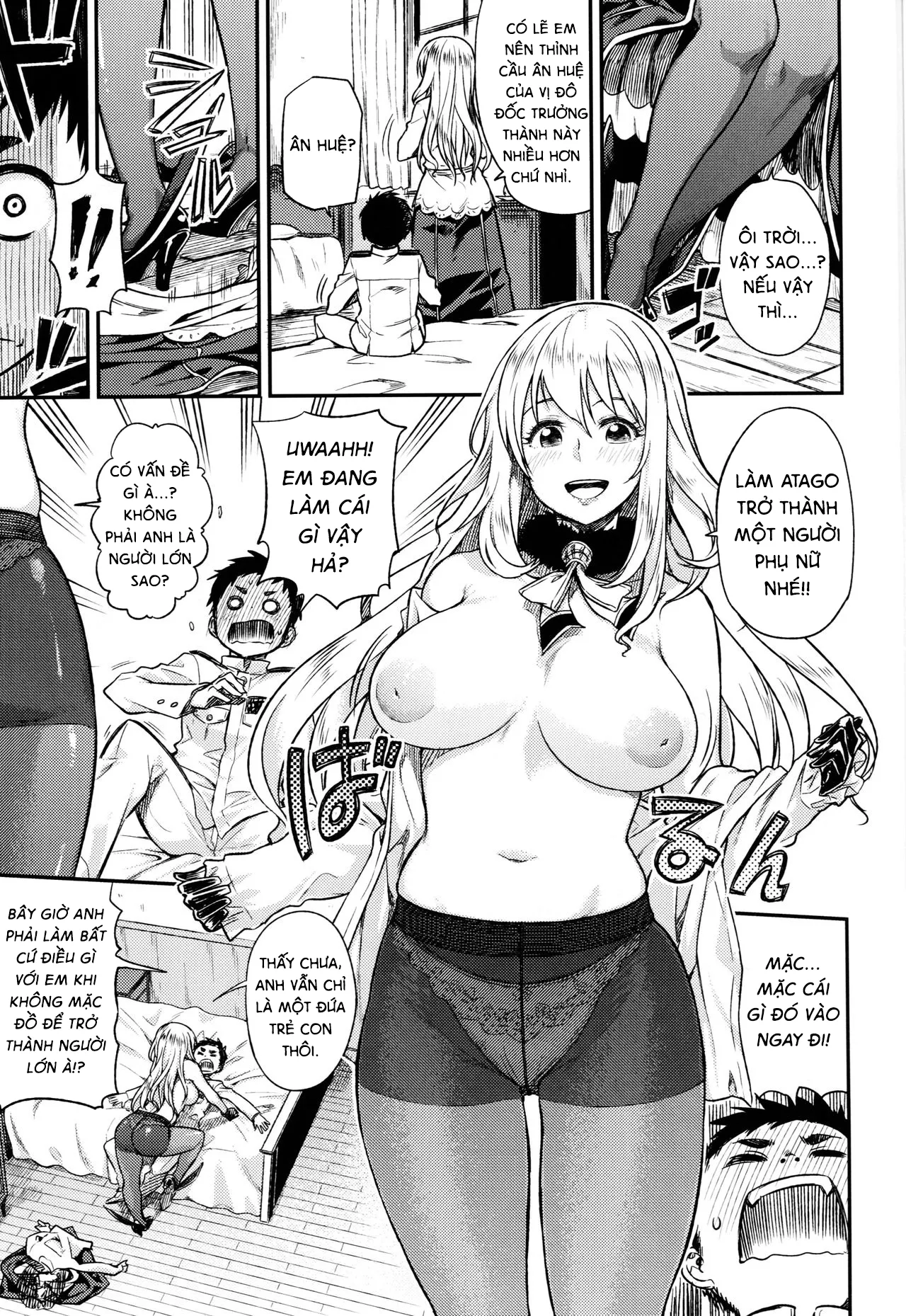 HentaiVN.net - Ảnh 11 - Shounen Teitoku ga Otona ni Naru made… (Kantai Collection -KanColle-) [Before the Teenage Admiral becomes an Adult…] - Chap 1