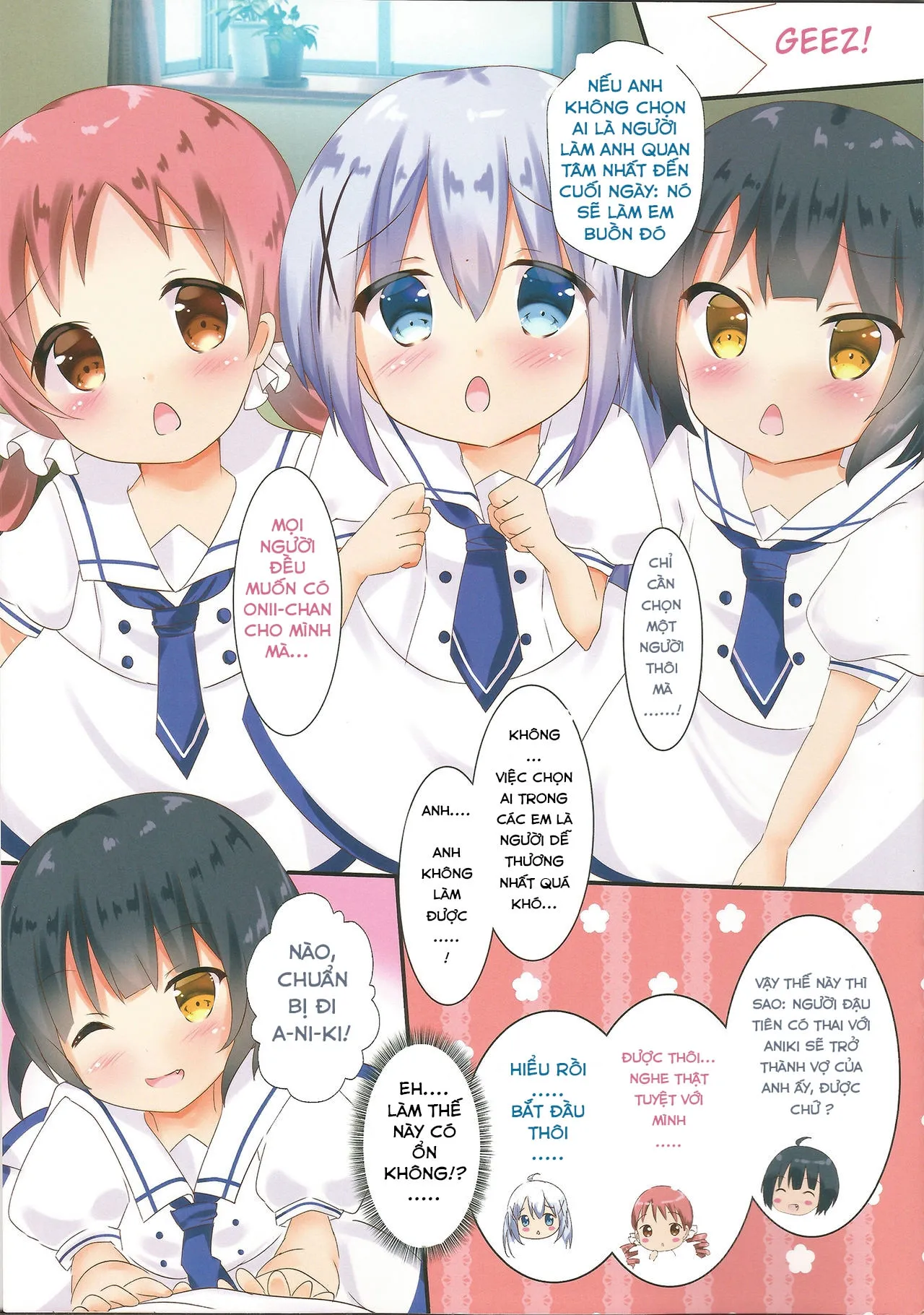 HentaiVN.net - Ảnh 5 - Kozukuri Chimahametai (Gochuumon wa Usagi Desu ka?) - Chap 1