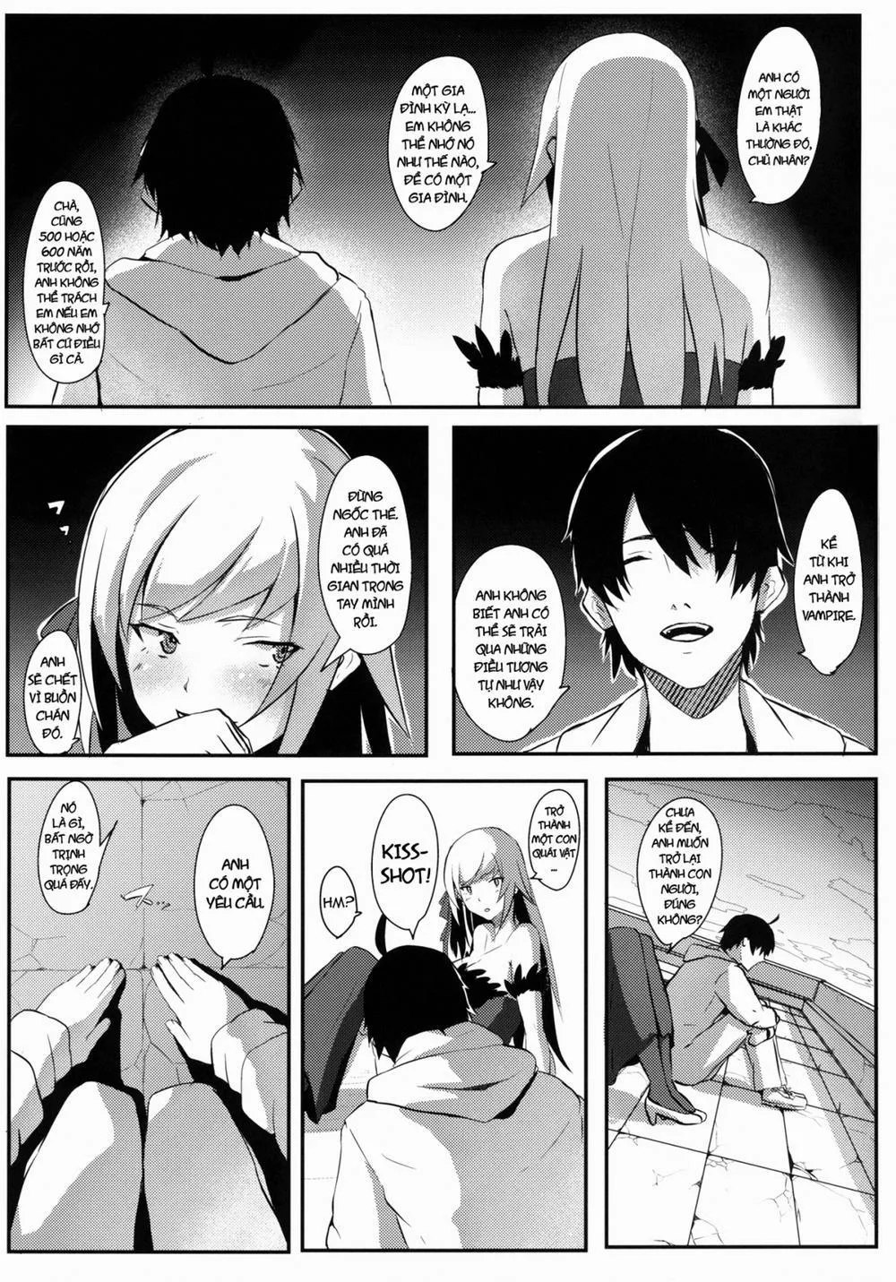 HentaiVN.net - Ảnh 4 - KISS x SHOT (Bakemonogatari) - Chap 1