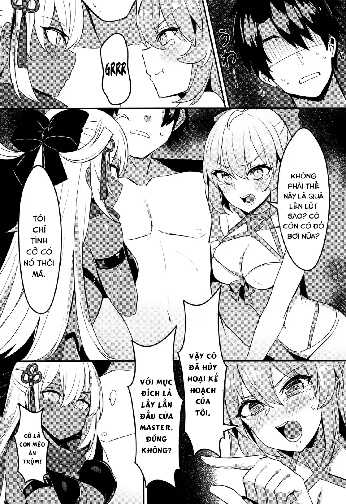 HentaiVN.net - Ảnh 6 - Cuộc đấu giữa hai kiếm sĩ đồ bơi! [Mizugi Kengou Shoubu!!; Swimsuit Swordmaster Showdown!!; 水着剣豪勝負!!] - Chap 1