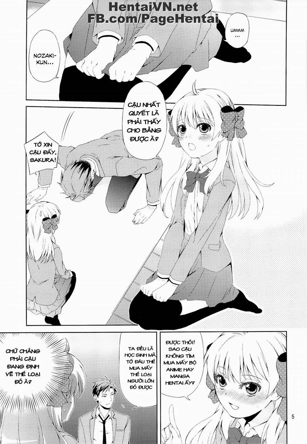 HentaiVN.net - Ảnh 3 - Kikan Shoujo Sakura-san (Gekkan Shoujo Nozaki-kun) - Chap 1