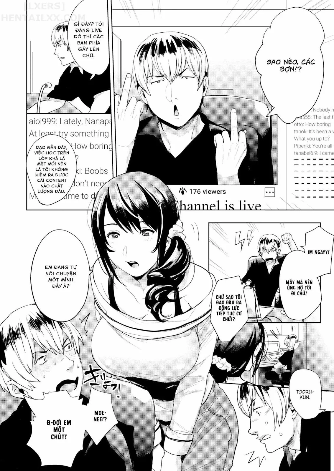 HentaiVN.net - Ảnh 8 - Naked Broadcasting! - Chap 1