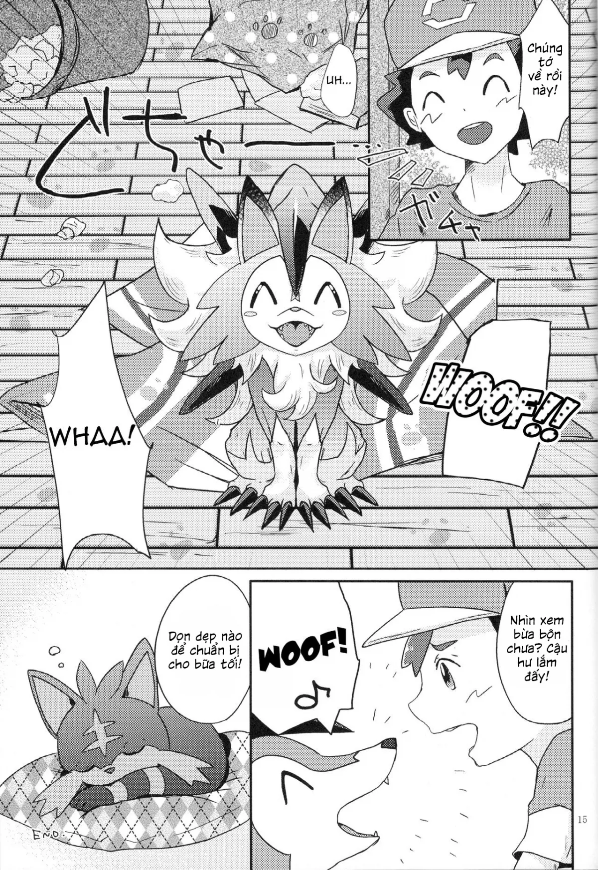HentaiVN.net - Ảnh 17 - Our Secret Day In (Pokemon) [Bokura no Himitsu no Orusuban] - Chap 1