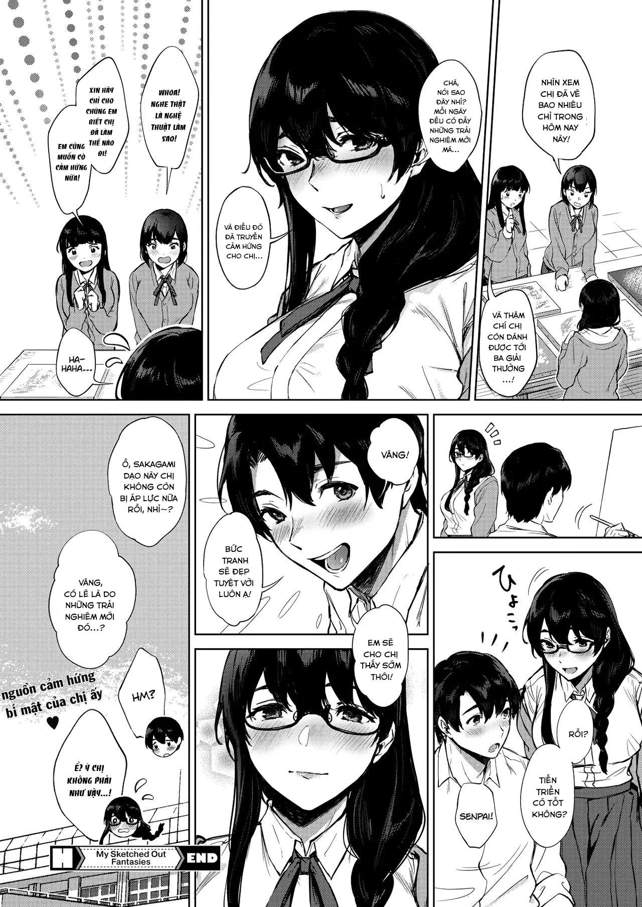 HentaiVN.net - Ảnh 27 - Kimi to no Mousou Sketch [My Sketched Out Fantasies] - Chap 1