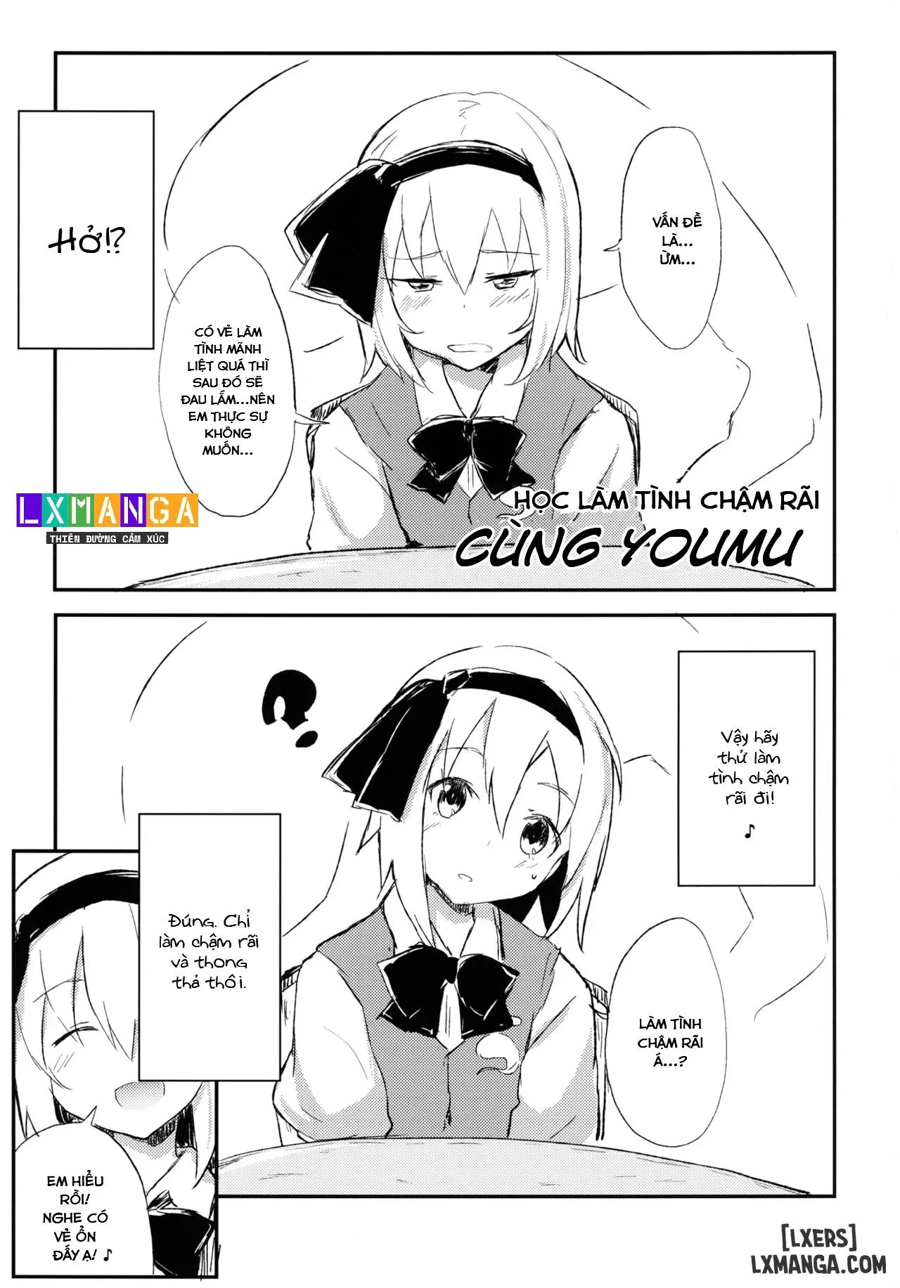 HentaiVN.net - Ảnh 5 - Youmu de Manabu Slow Sex - Chap 1