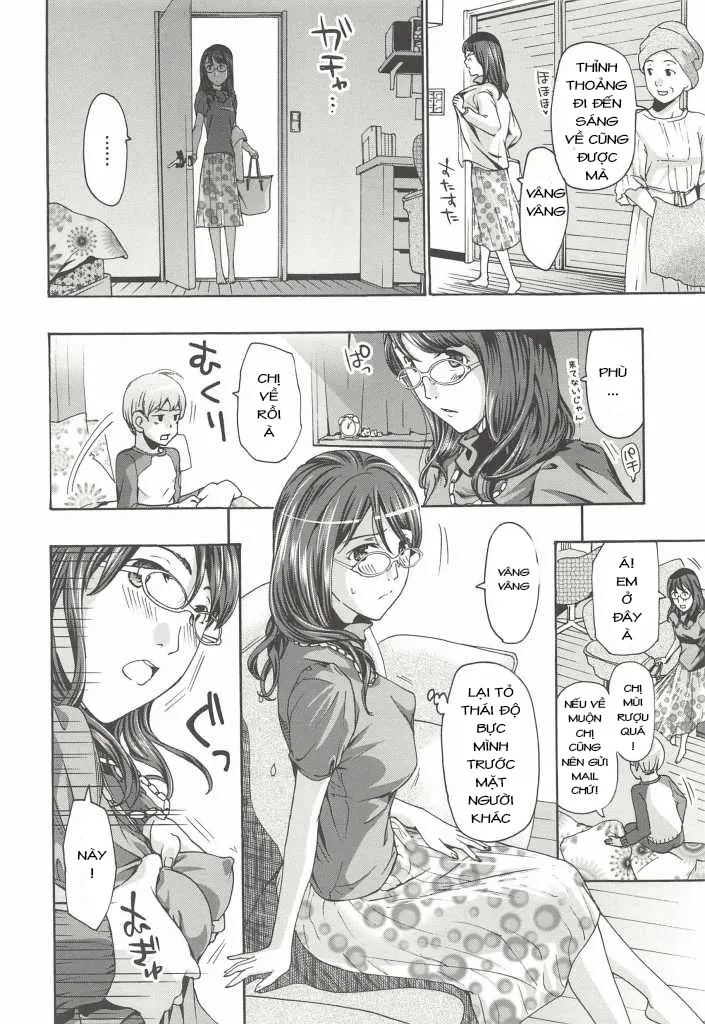 HentaiVN.net - Ảnh 8 - Hana-san No Asagaeri [芭奈さんの朝帰り] - Chap 1