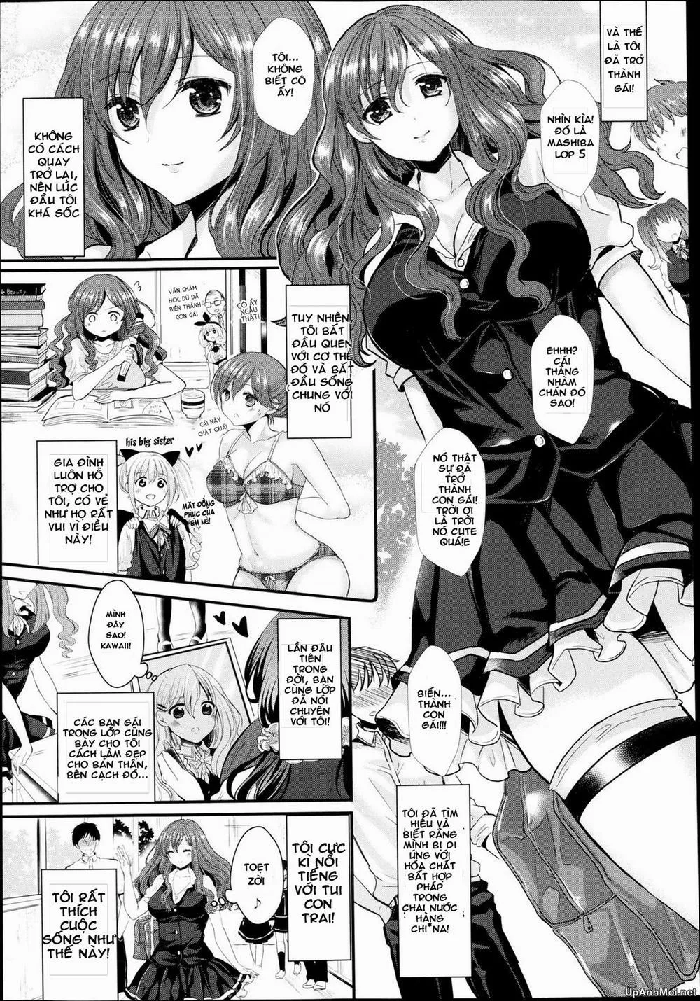 HentaiVN.net - Ảnh 3 - Hanten Kousei! Furyou to onna no boku Offence Reversal! - Chap 1