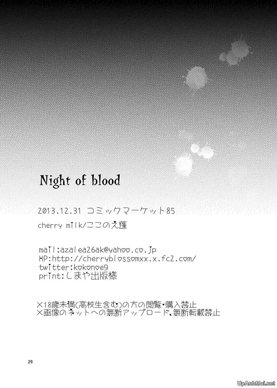 HentaiVN.net - Ảnh 26 - Night of Blood - Chap 1