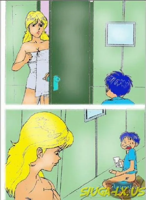 HentaiVN.net - Ảnh 23 - Con Trai! Con Đang Theo Dõi Mẹ À? - Chap 1