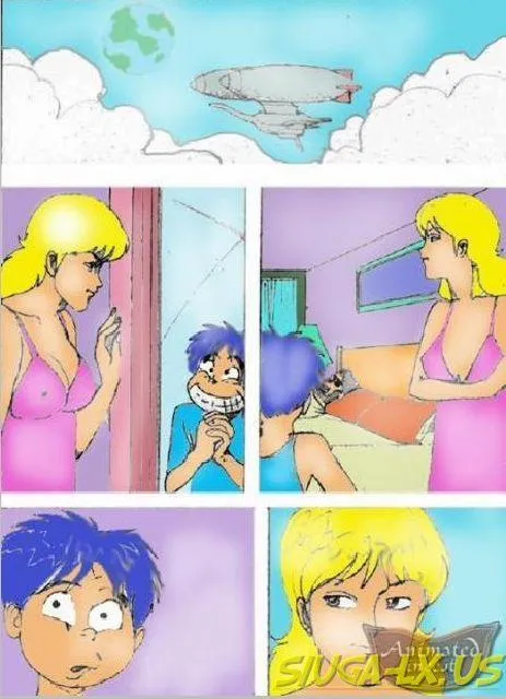 HentaiVN.net - Ảnh 28 - Con Trai! Con Đang Theo Dõi Mẹ À? - Chap 1